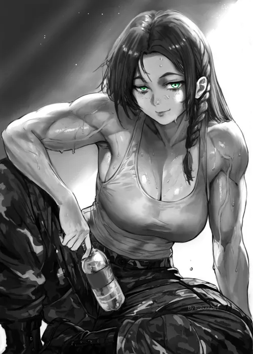 Thumbnail Hydration Reminder: Drink Water RobustaArt | fitdrawngirls