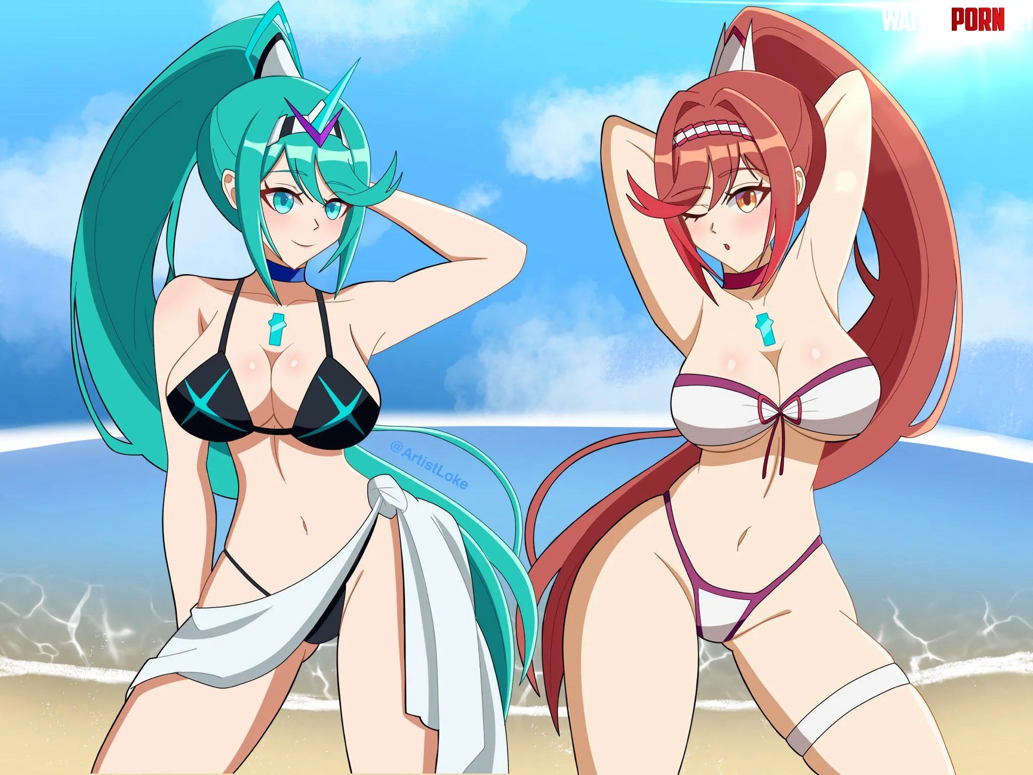 Pneuma and Glimmer Xenoblade ArtistLoke by A_MASSIVE_PERVERT