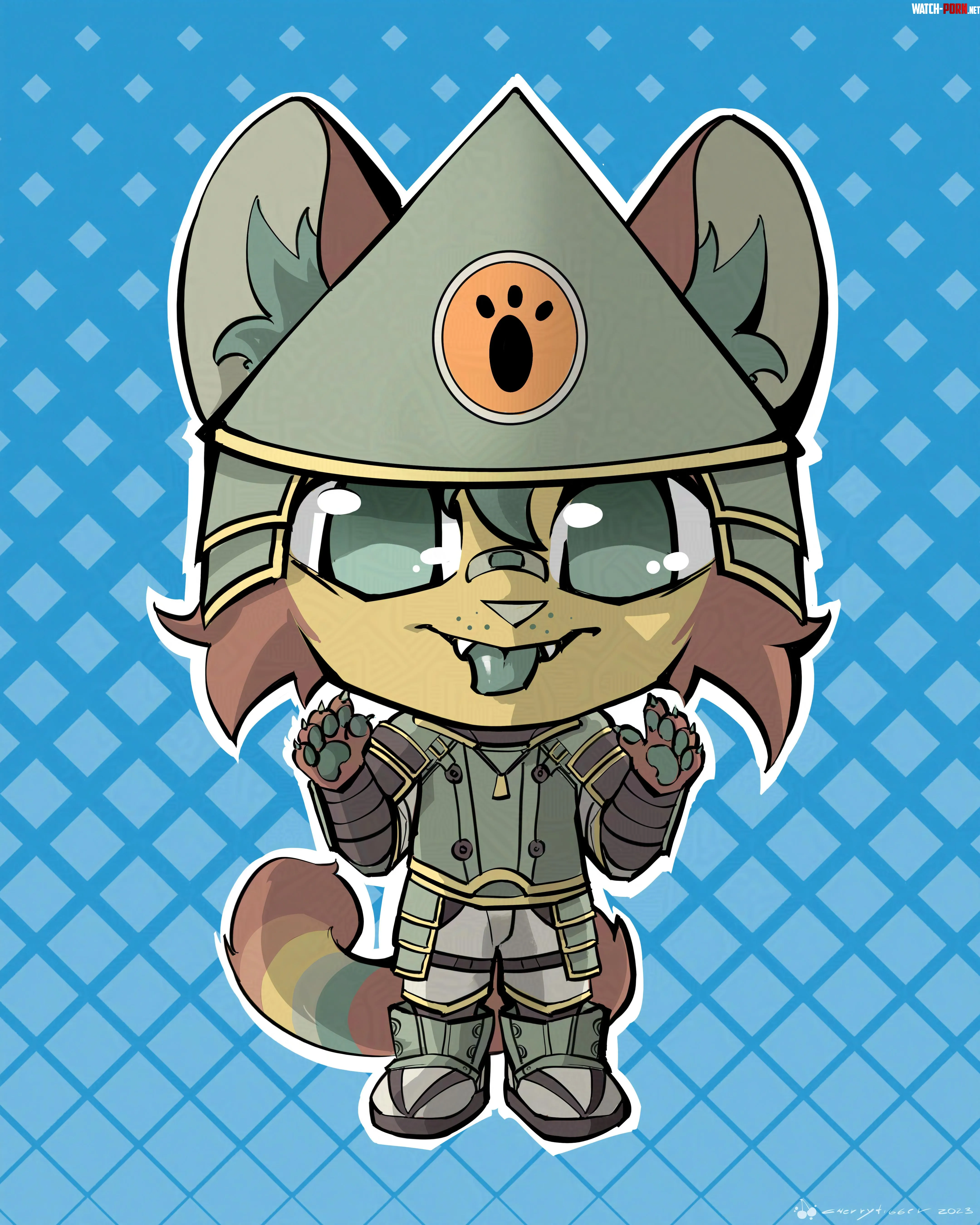 Chibi art by me cherrytigger by cherrytigger