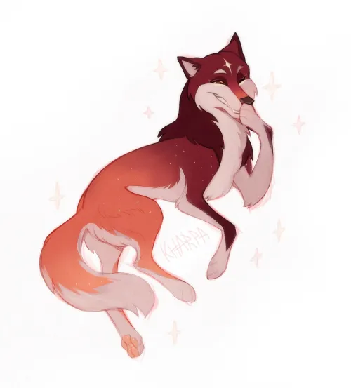 Thumbnail Art Appreciation: Laughing Wolf Art by KHARPA in Furry Category