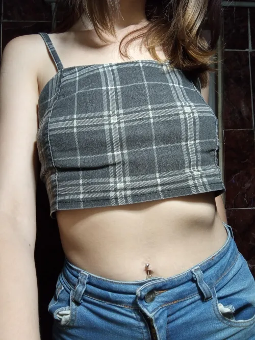 Thumbnail Unique Non-Black Crop Top Outfit by almaeroticaa | croptopgirls