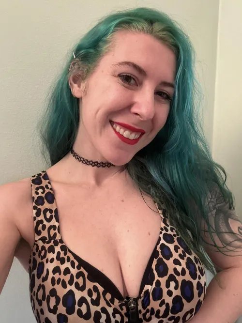 Thumbnail Leopard Cleavage: A Stylish Statement by sirenskiss3 | cleavage