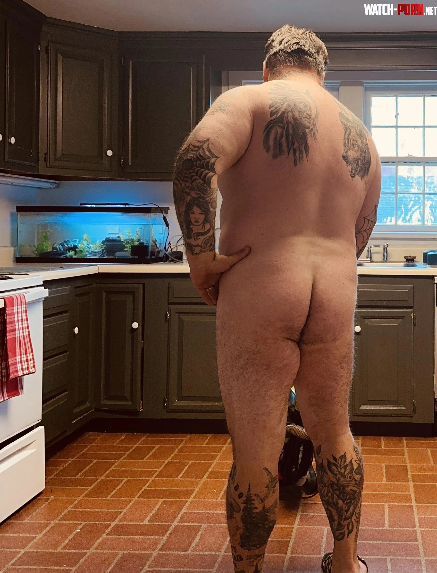 Wife likes it when I clean the house nude  by tatted-dadbod