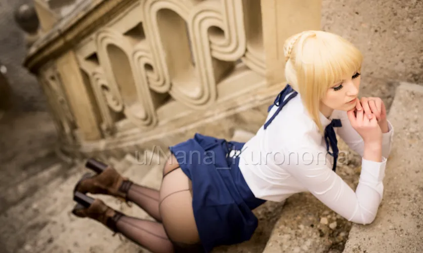 Thumbnail Saber from Fate/Stay Night by Nana Kuronoma: Cosplay Butts Galore