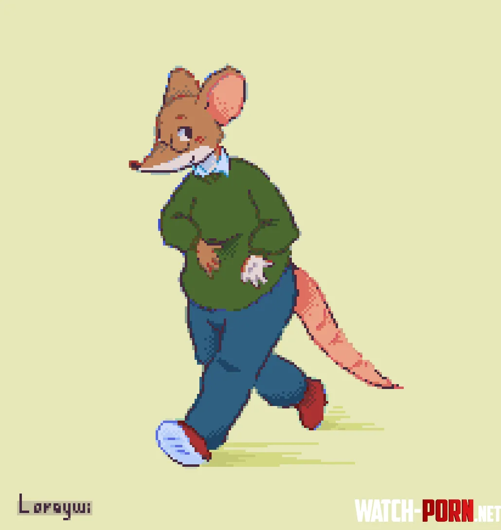 Pixel art geronimo Stilton by Own-Sherbet-3691