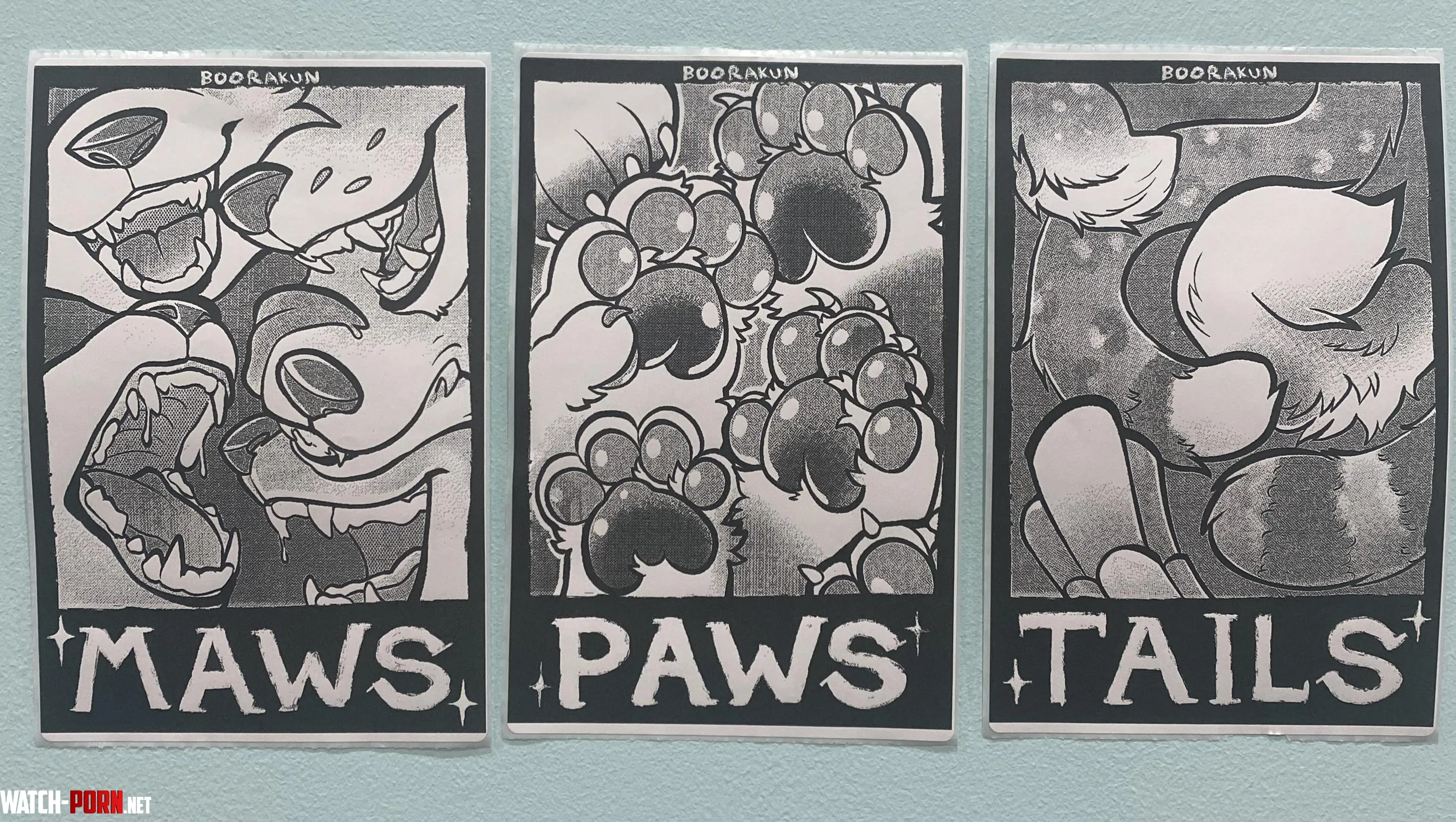 Maws paws or tail Art by me by dinki3