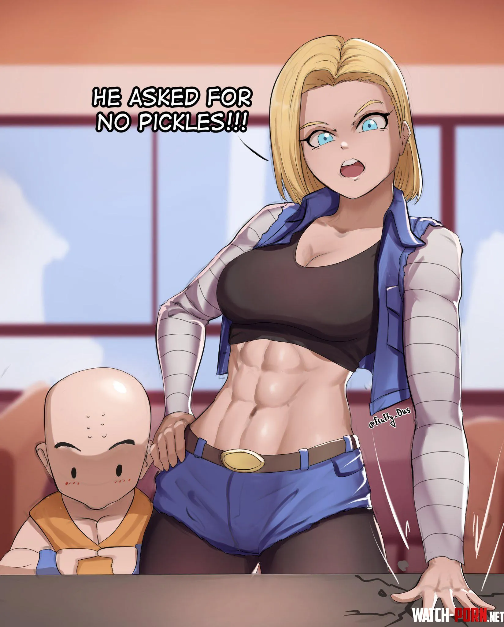 Android 18 DBZ FluffyDus by A_MASSIVE_PERVERT