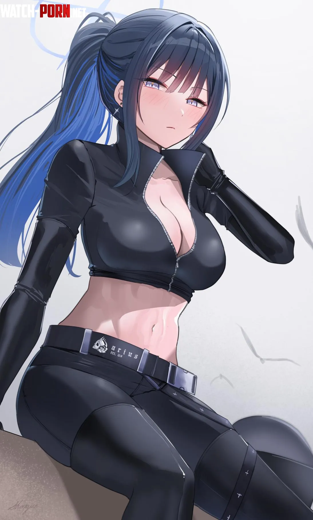 Biker Saori Blue Archive by CheetahSperm18