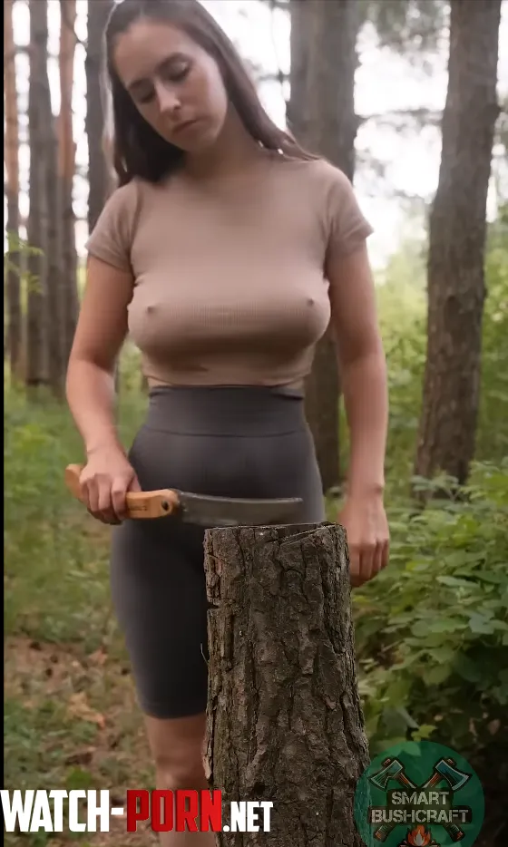 Not porn but does anybody know who is this huge titted wood worker by THECATTOZZ