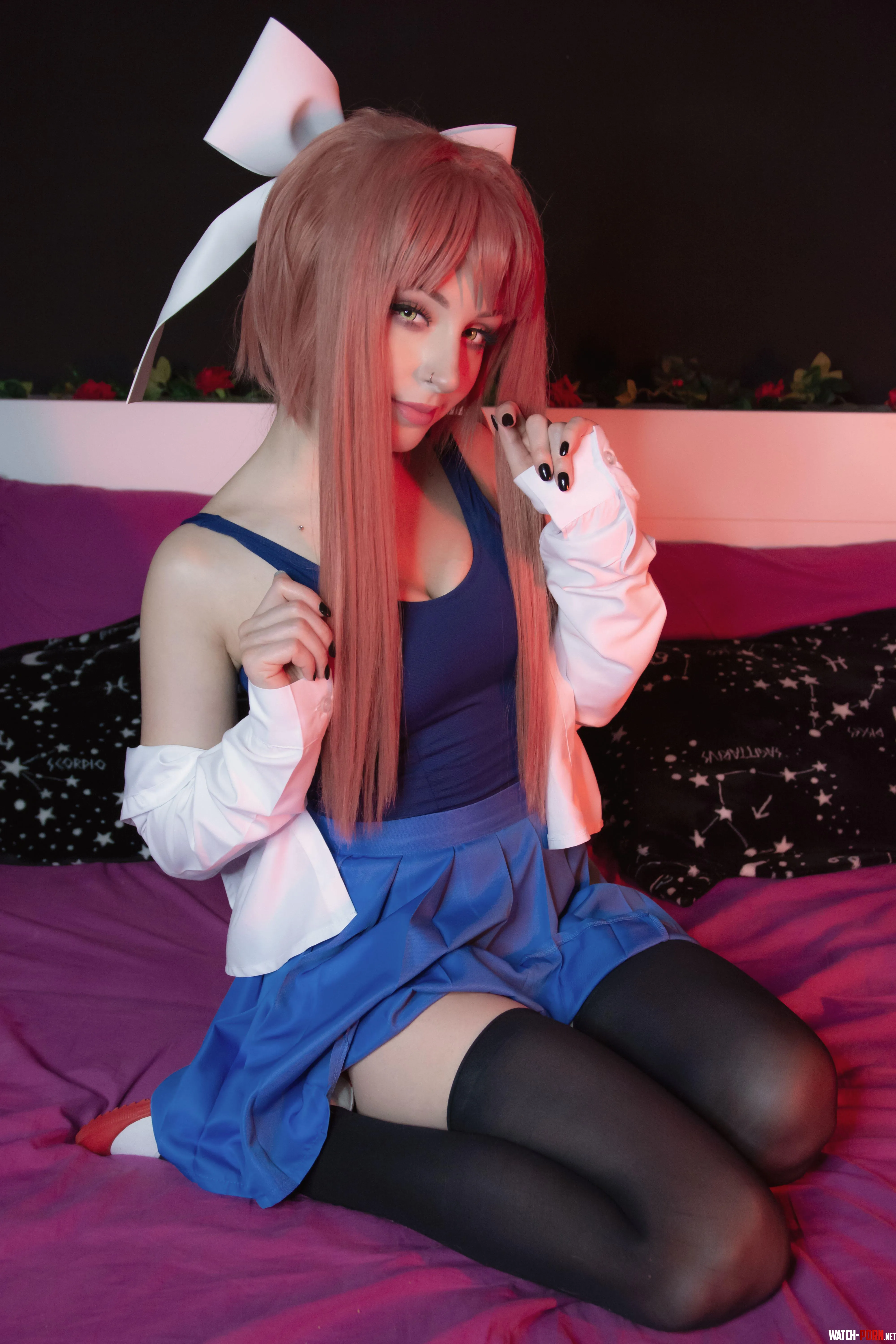 Monika cosplay Shiroktsne by Weird-Doughnut7002