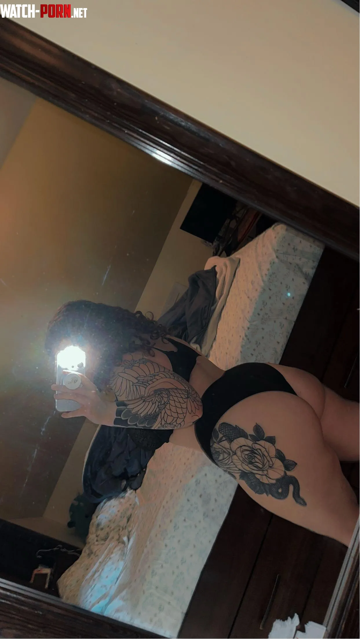 tatted up and black panties try not to drool  by TestingTemptations