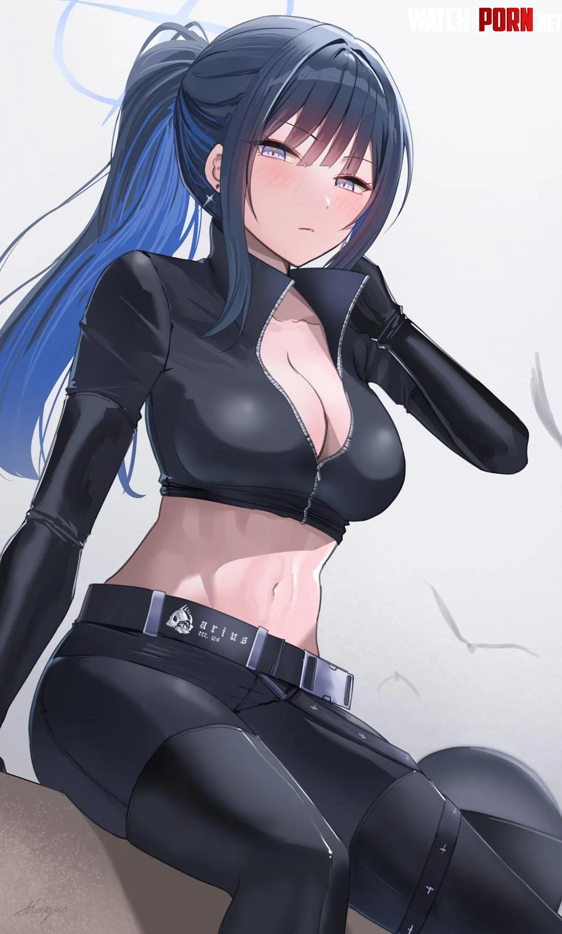 Biker Saori Blue Archive by CheetahSperm18