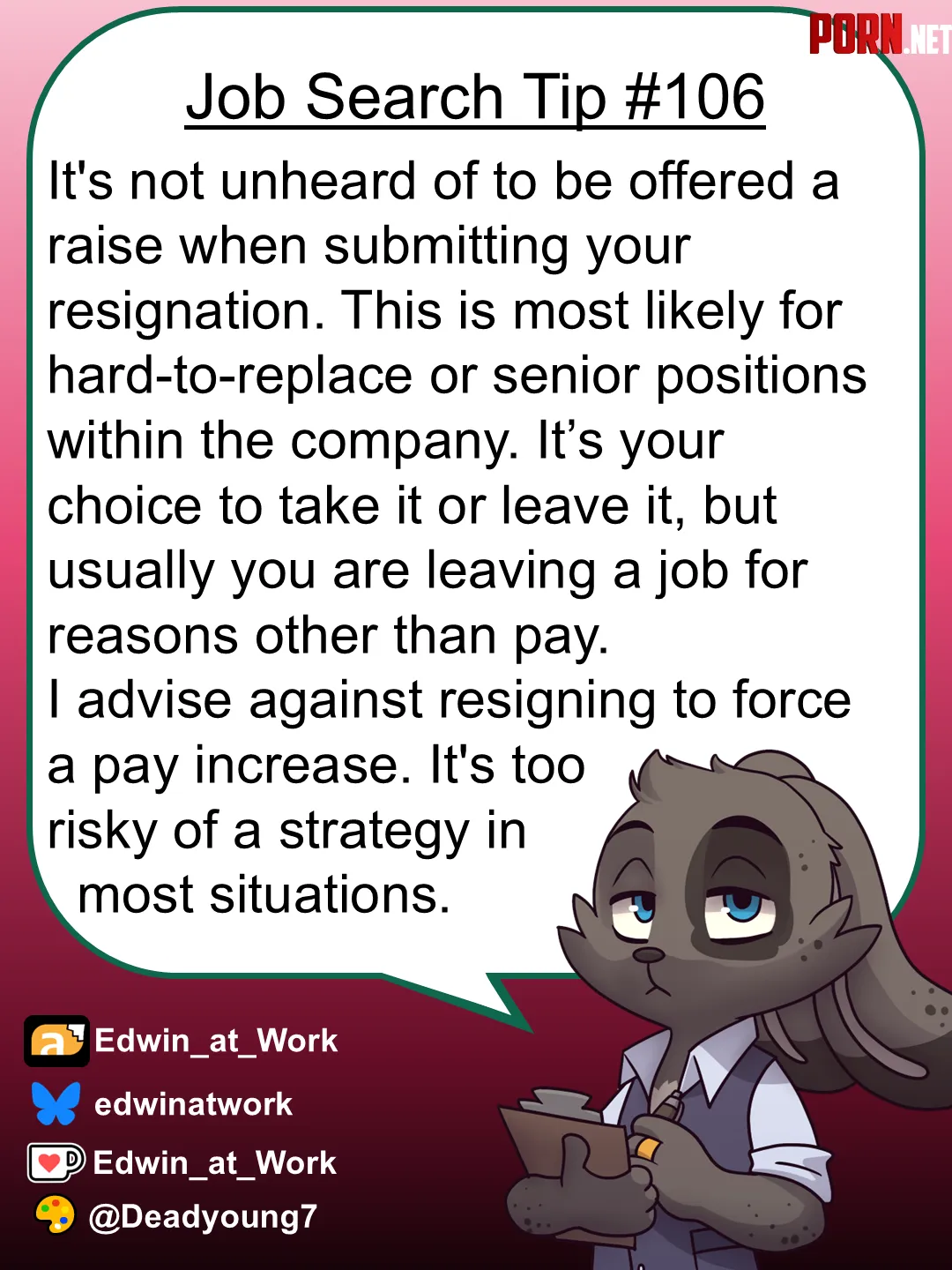 Job Search Tip Resignation Raise by Edwin_at_work