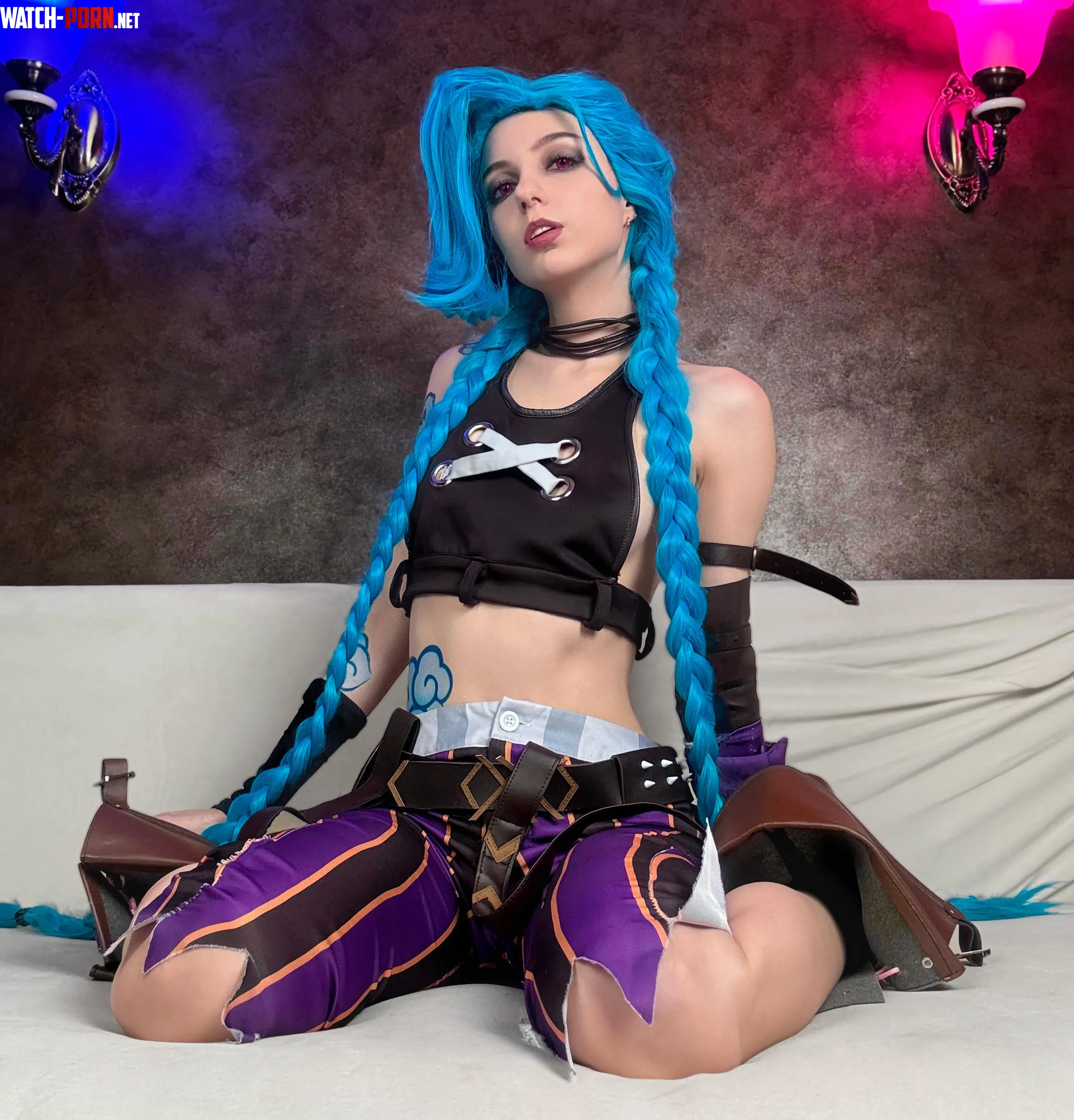 Jinx from Arcane Ready for fun Lina Moore by DepravedPuss