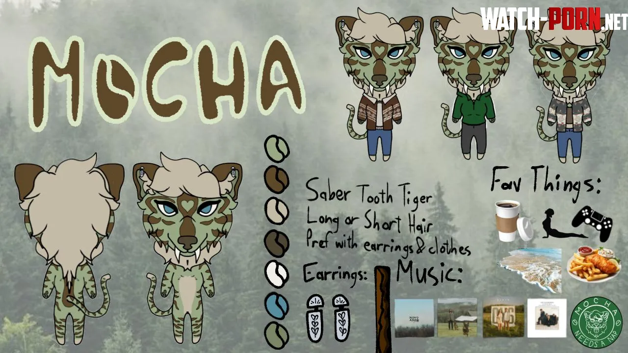 Chibi ref sheet for my sona 3 by gasping_dying_alive