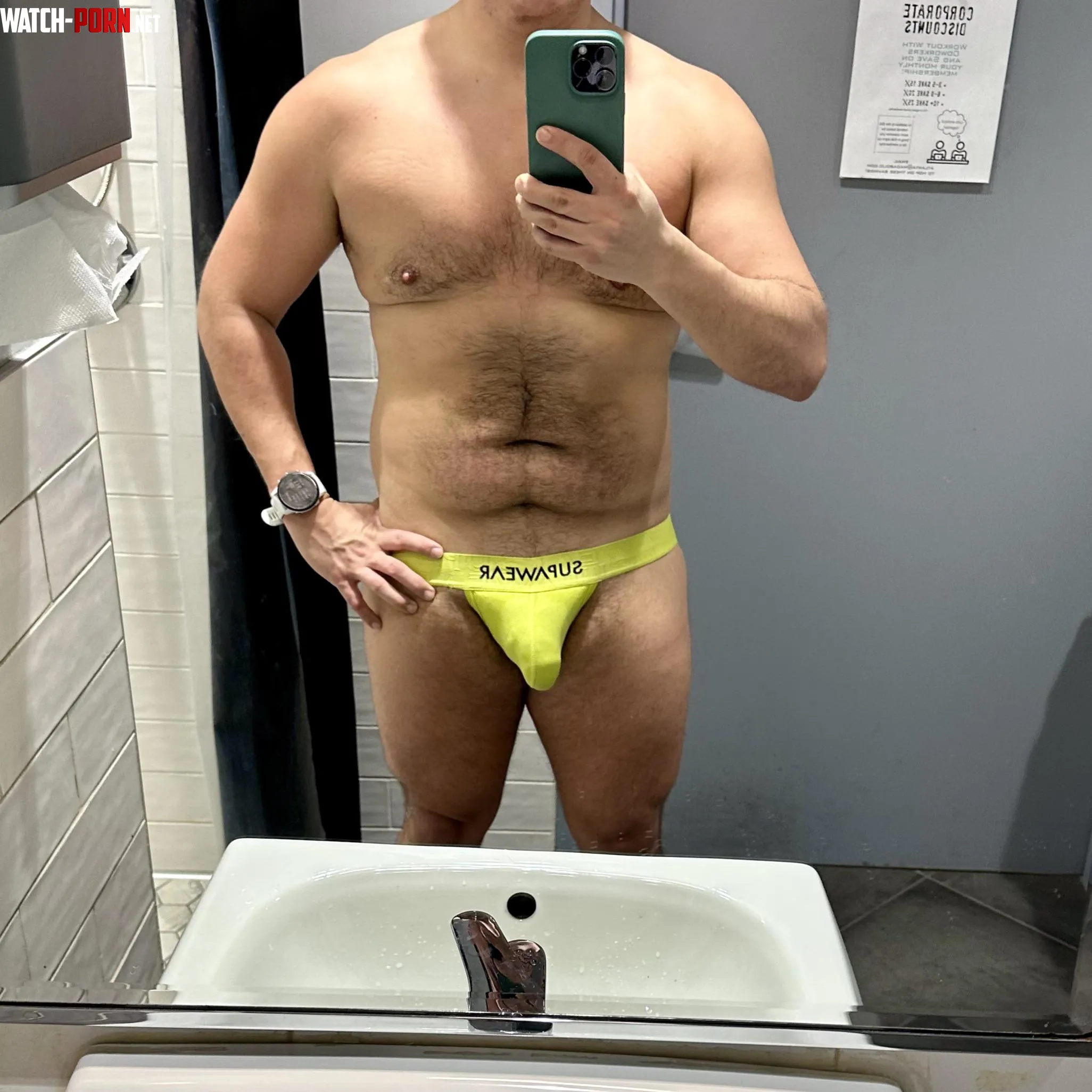 32 Gay  Post Sweaty Workout by JuGlobe