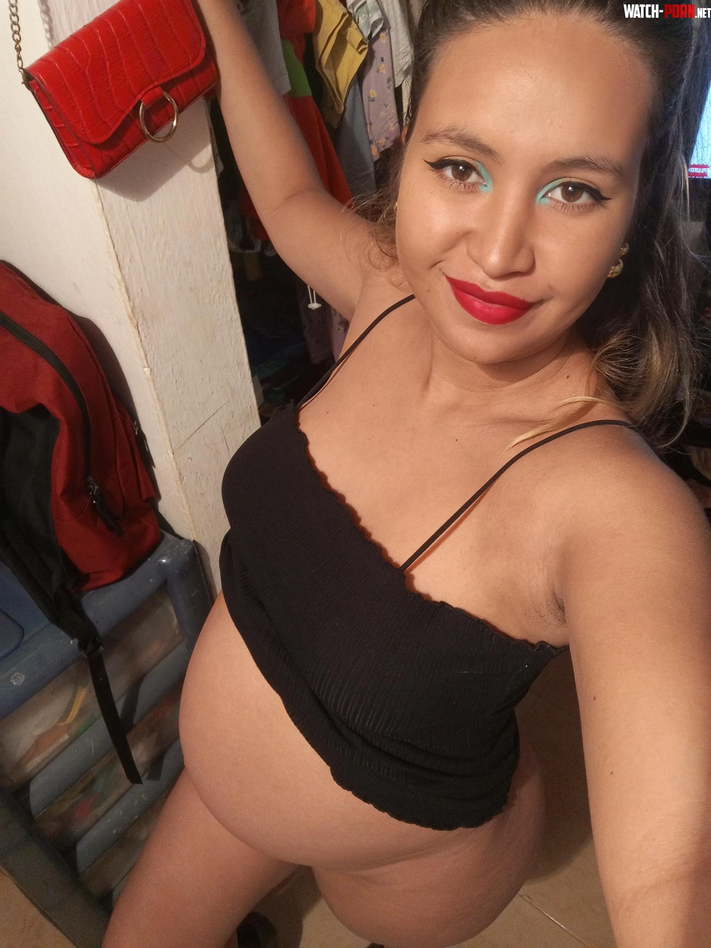 My husband went on a business trip and left me alone at home for the weekend  Pregnancy makes me so horny that I need help with myself by gigigatica