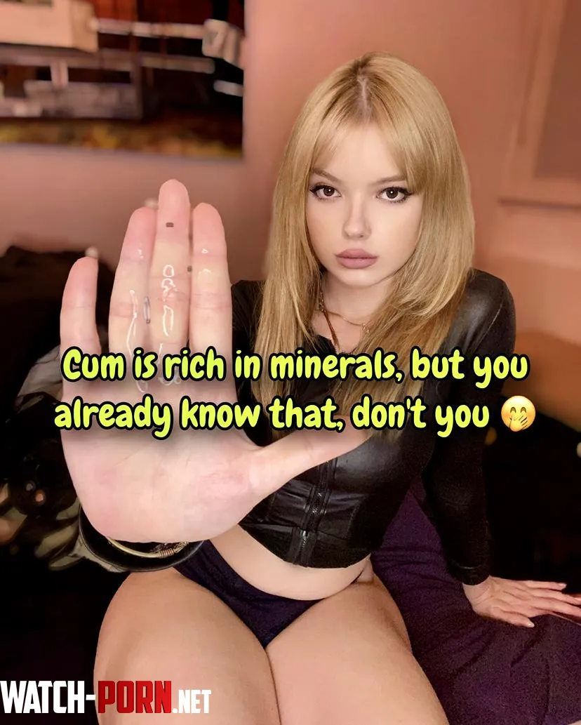 Cum is rich in minerals dont you agree oc by Missmaudedoll