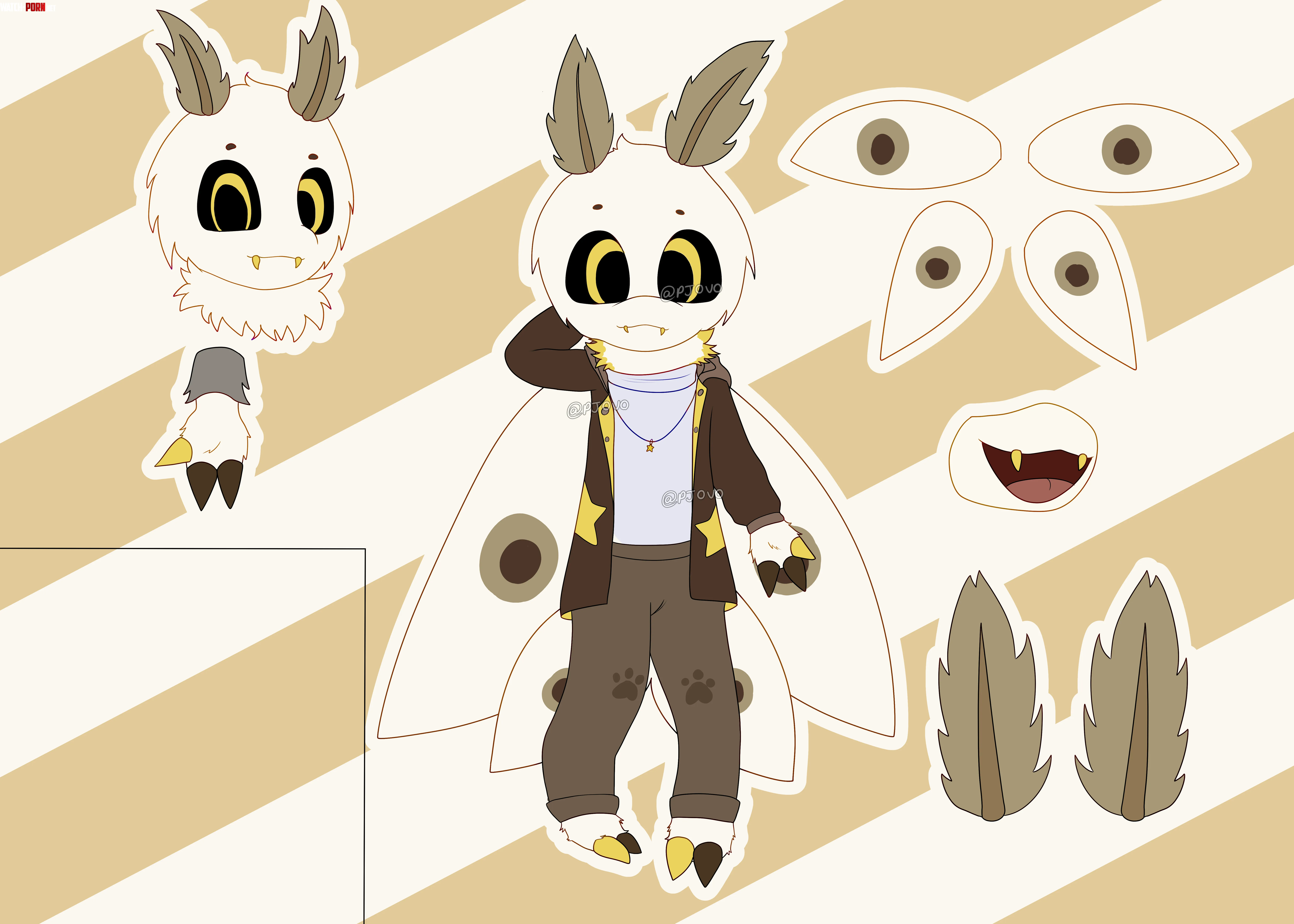 Moth I made to try get better at drawing chibis by EngineeringTop4682