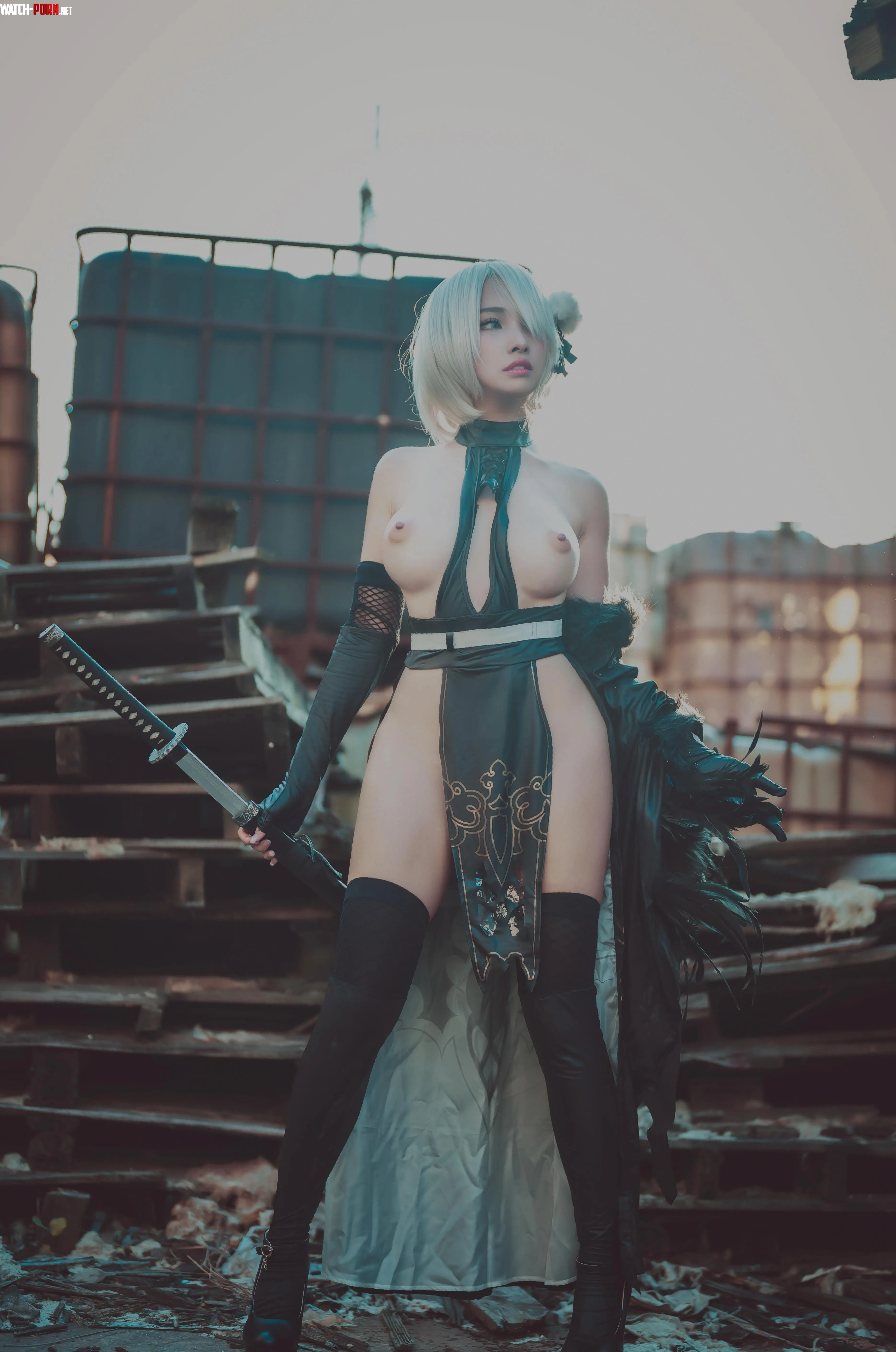 YoRHa No2 TypeB from NieR by MomoCosplay by sweetiemaccc