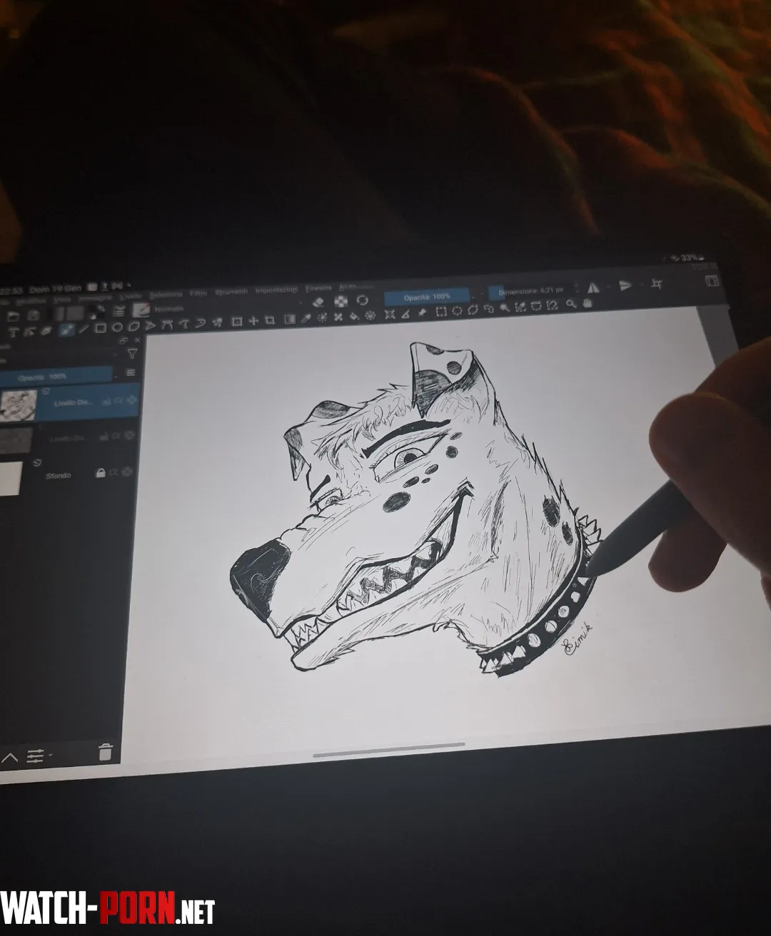 Who also draws their furries on a tablet with krita by Kim1k