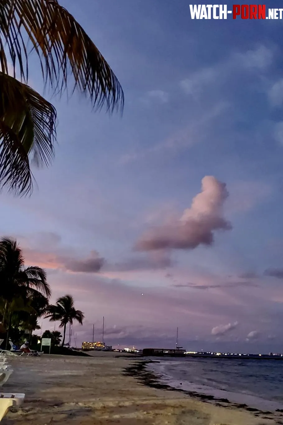 Clouds at Sunset Cancun MX by PetroniusKing