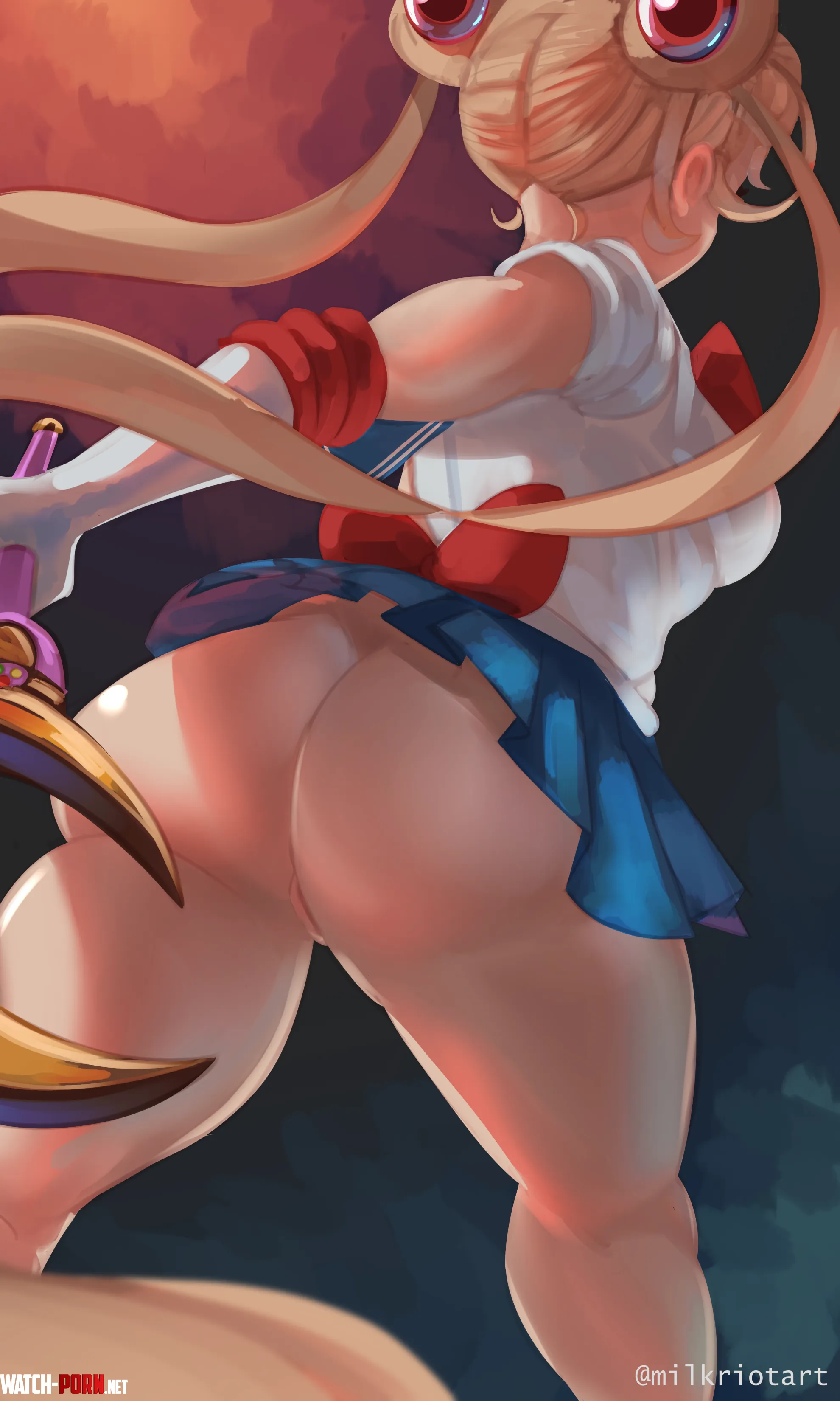 Sailor Moon with no underwear by LafterMastr