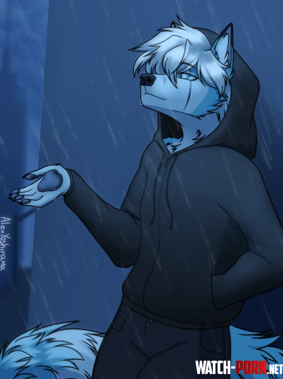 Rain art by me by TcholaTalk