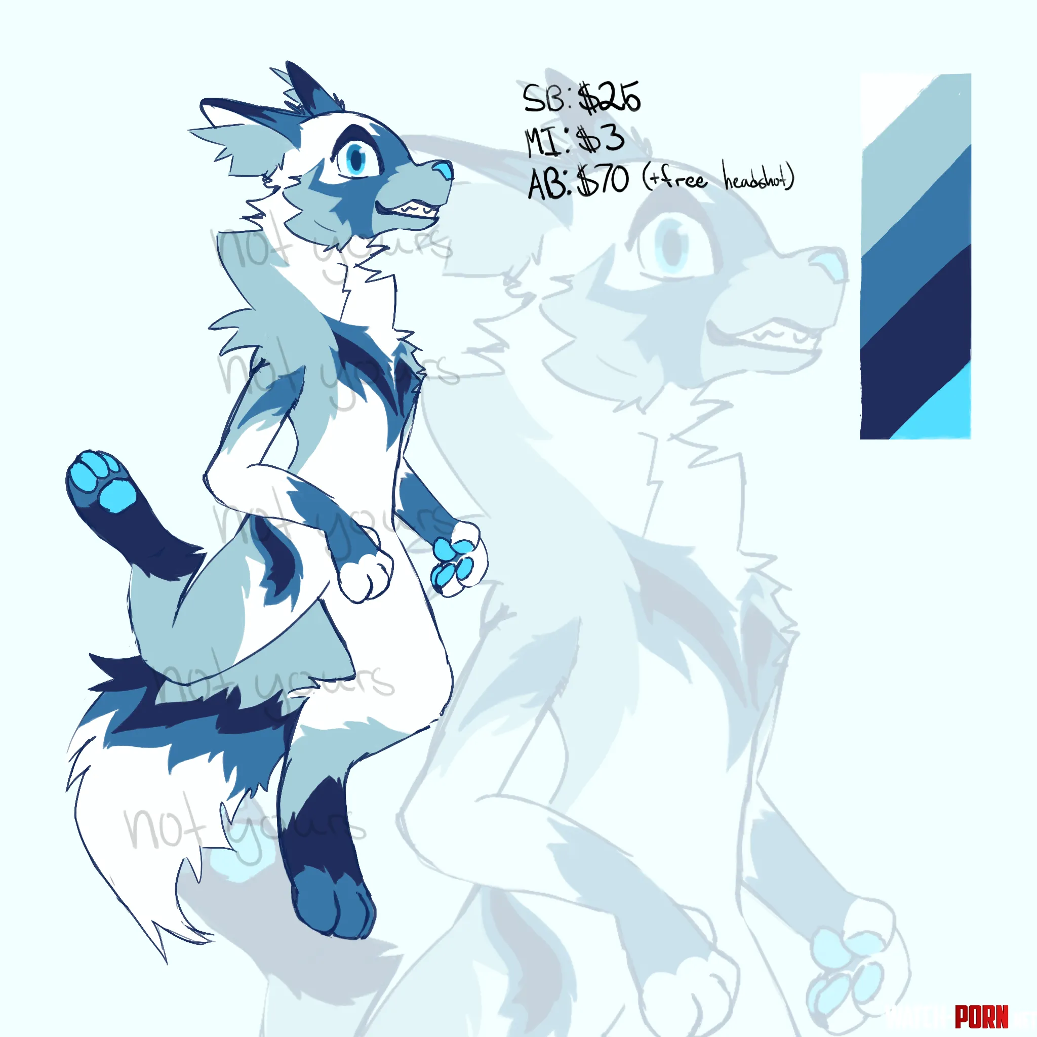 Icy doggo adopt by DividedFox