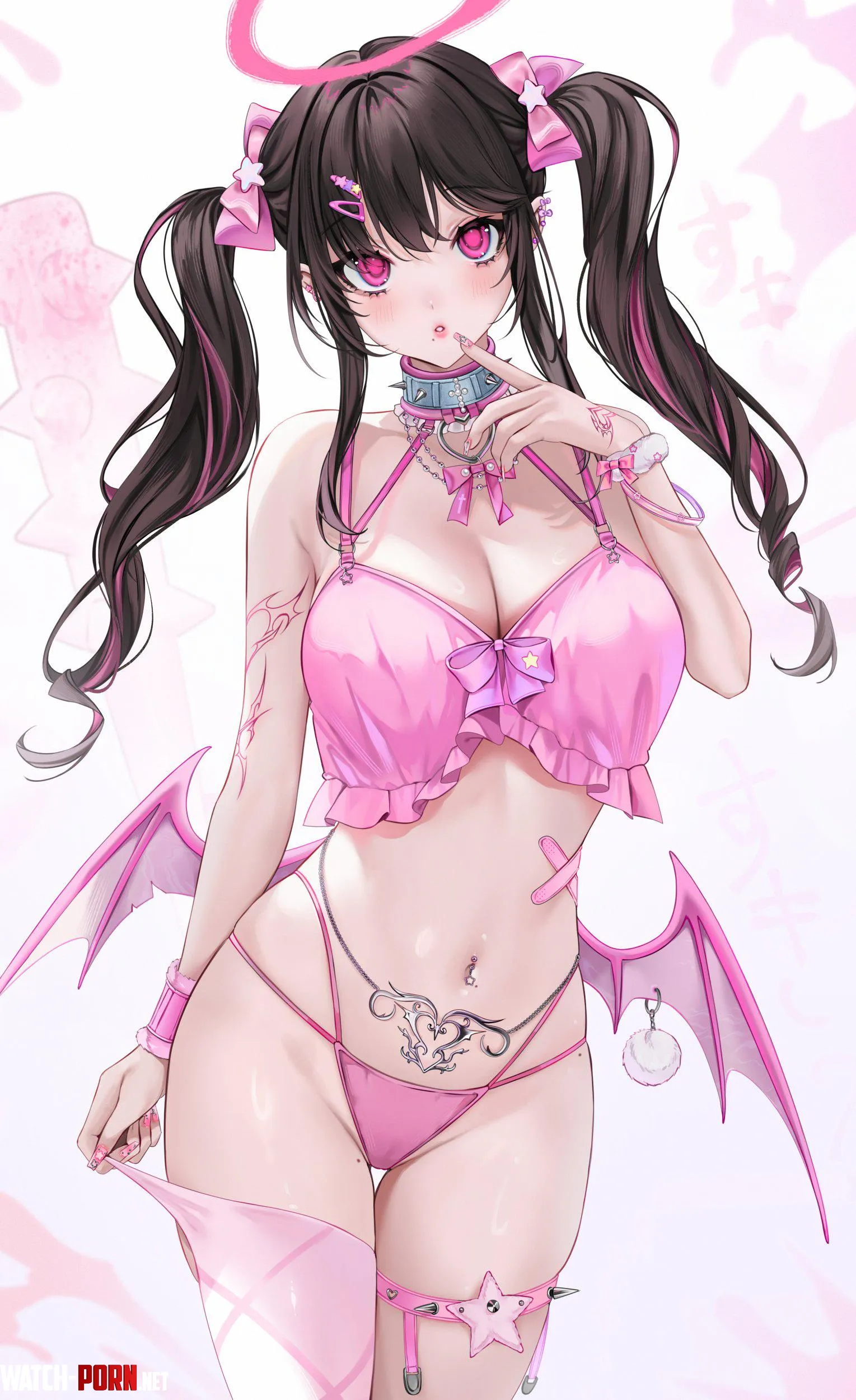 Pink Devil Artists Original by xSaviour_N