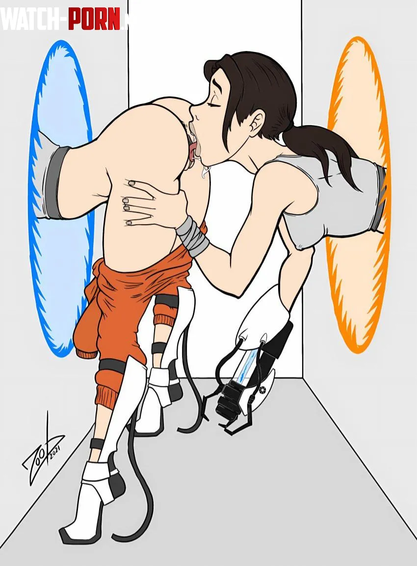 Chell Zoobastik Portal by TechnicolourBear