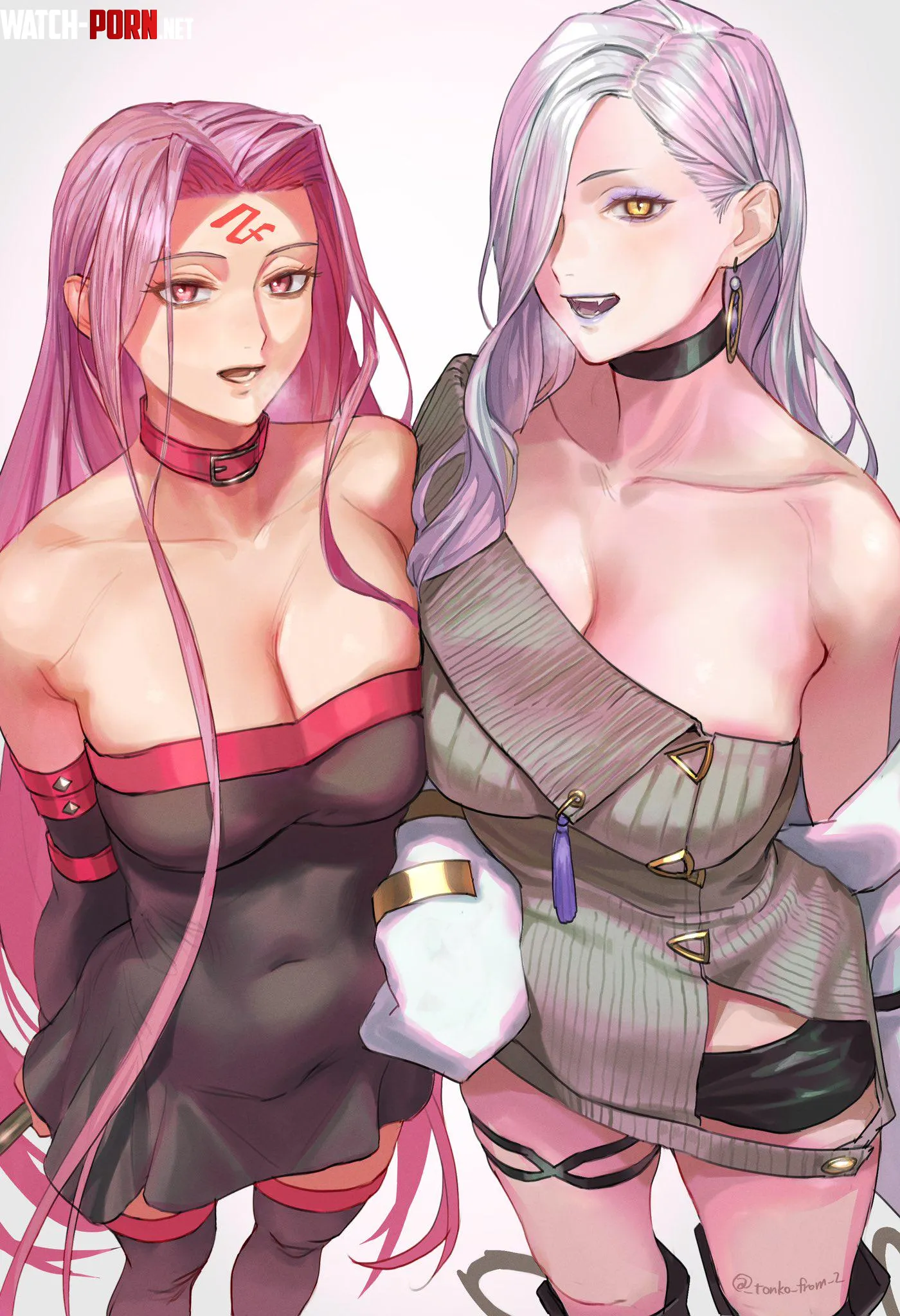 Medusa and Omisan FateGrand Order  by ReleaseMySoul_