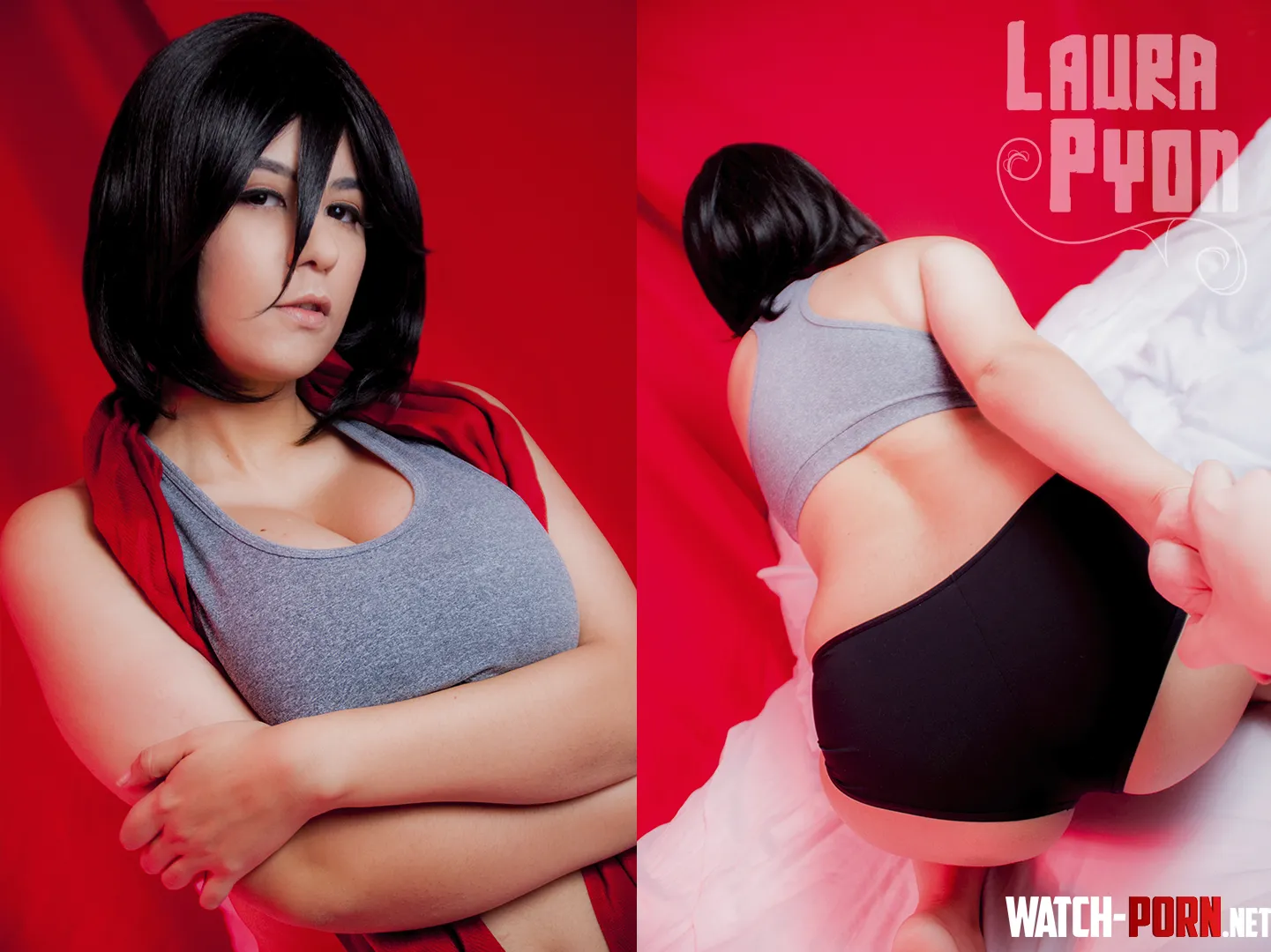 Mikasa is ready to spar with you Attack on Titan Laura Pyon by LauraPyon