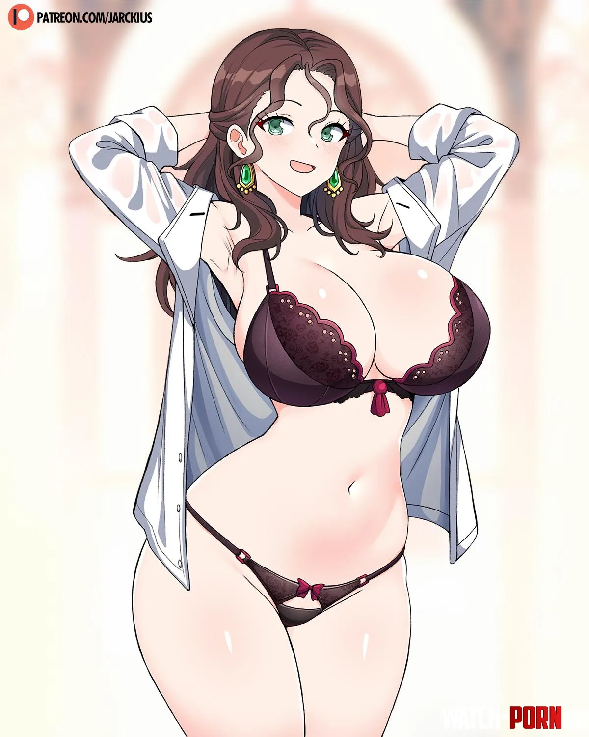 Dorothea showing off her thick and juicy body in lingerie by Terran117