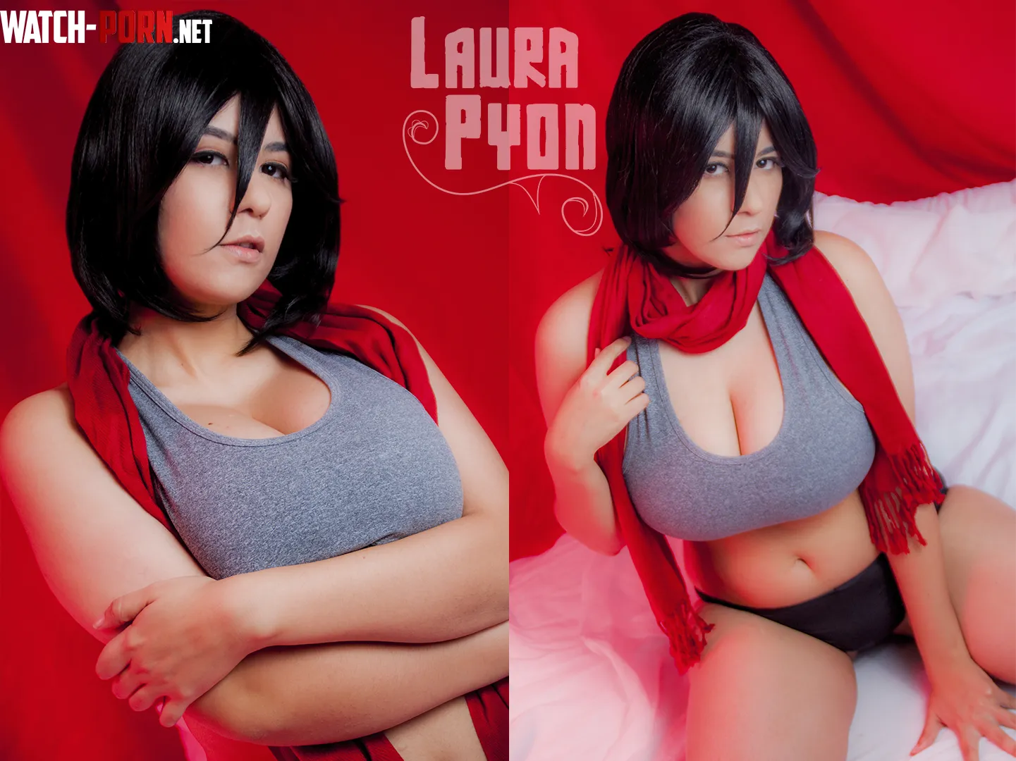 Mikasa is ready to spar with you Attack on Titan Laura Pyon by LauraPyon