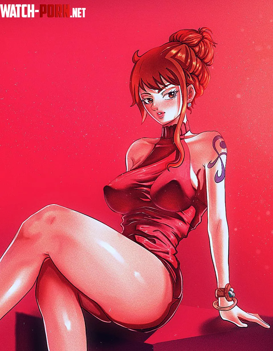 Nami in red by Eros_Art777