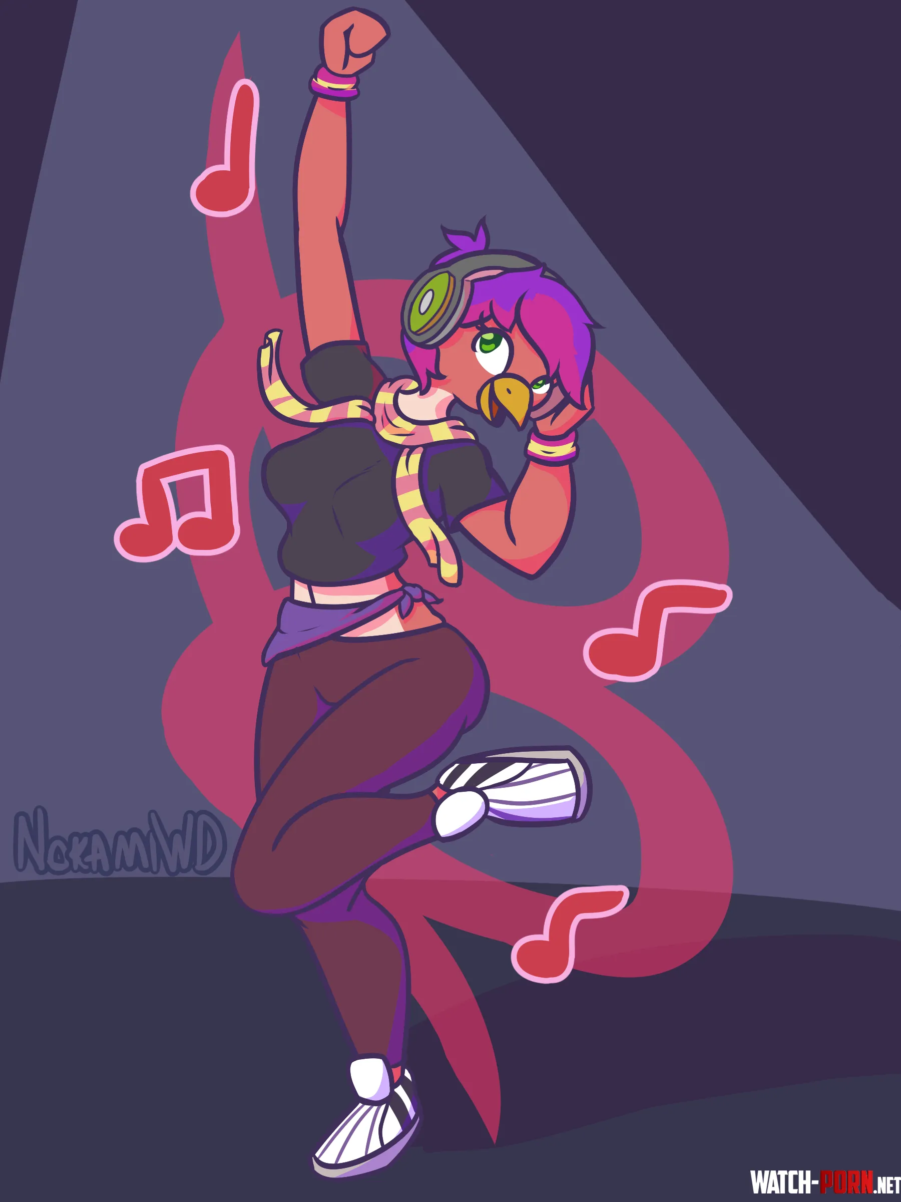 DJ Cadence is in the House NokamiWD by Nokami_wolfdog