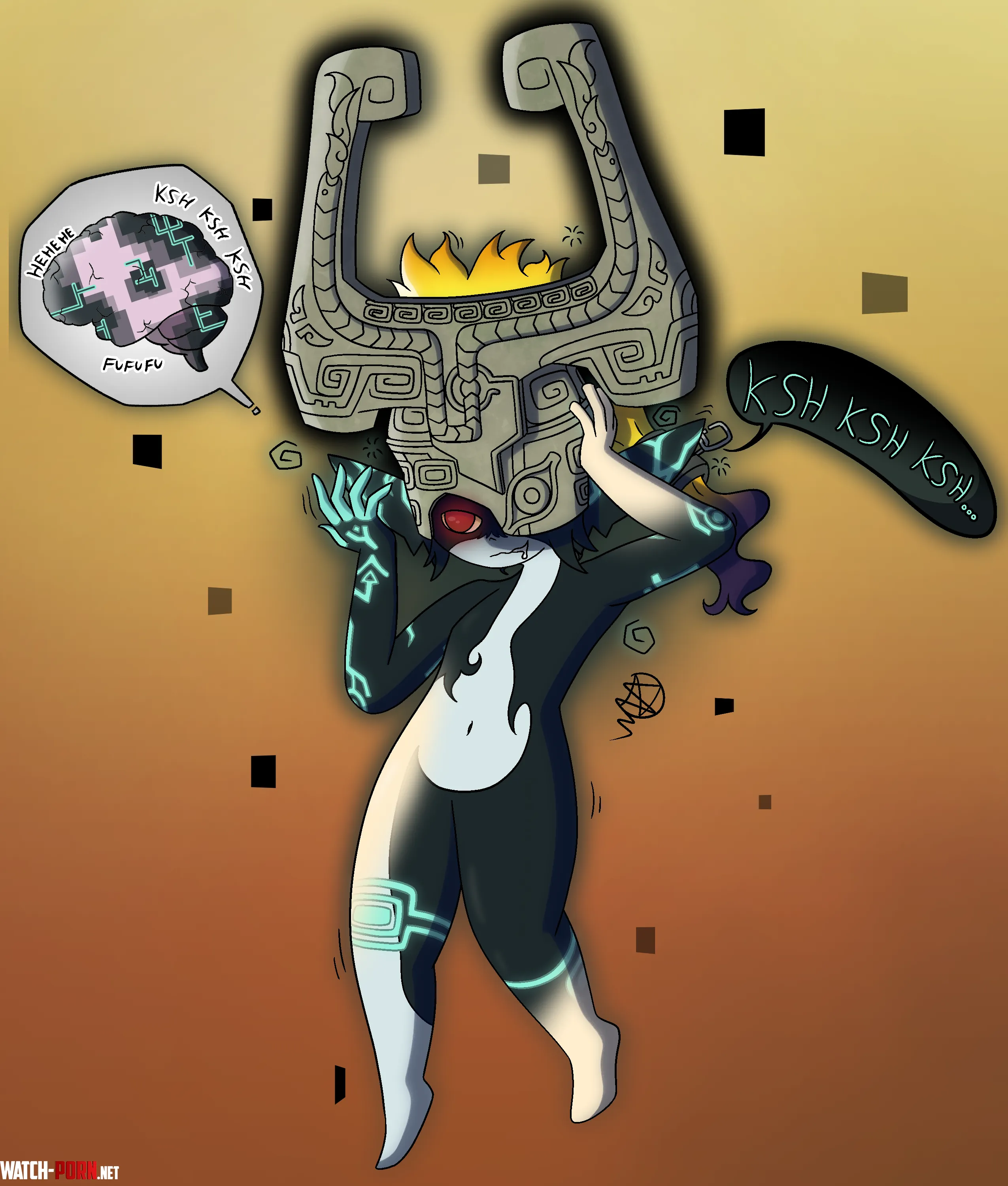 Midna TF Corruption Mind Change OC by VeemoDraw