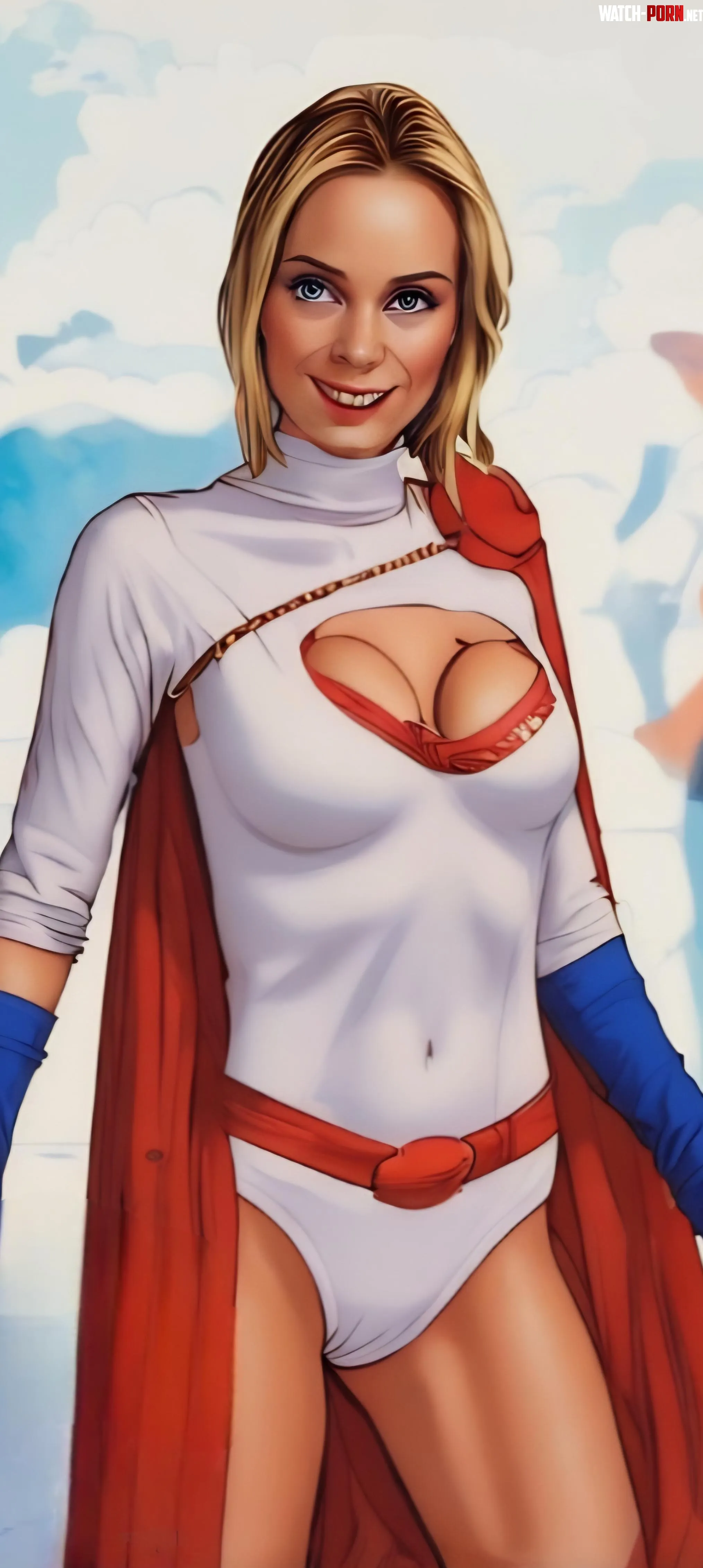 Powergirl Cosplay Needed some help for the boobs by Potential_Pass_3593