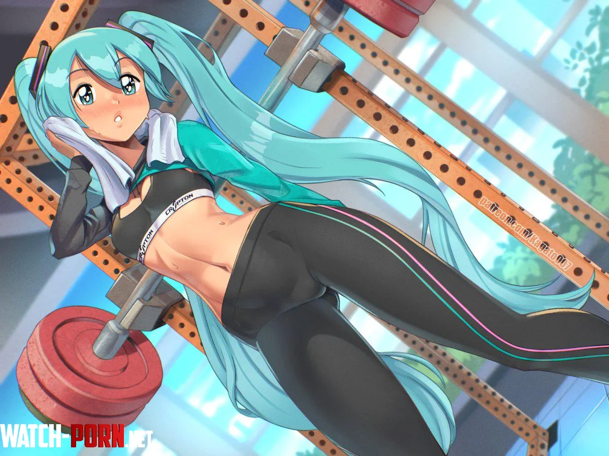 Workout Miku Vocaloid by A_MASSIVE_PERVERT