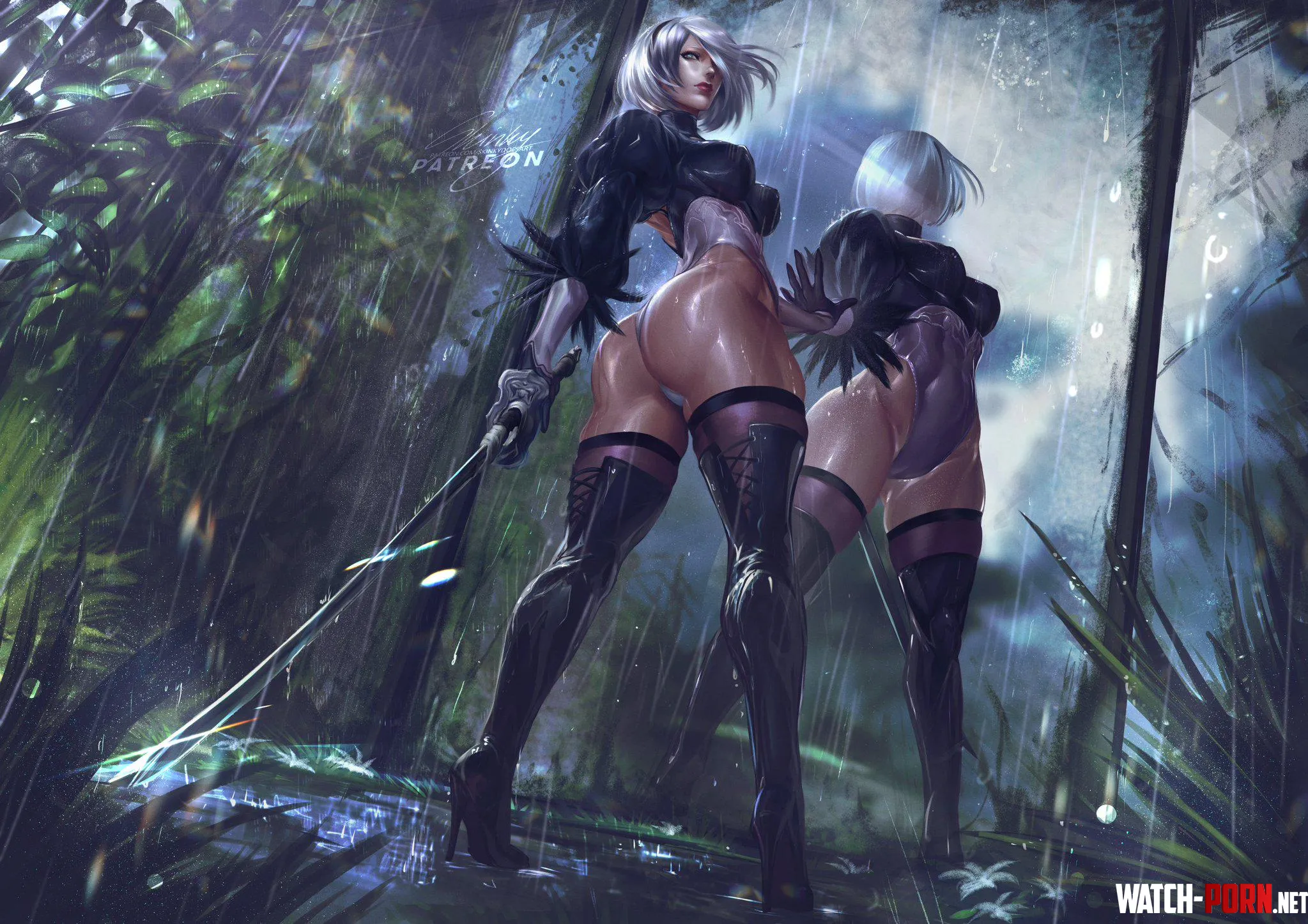 2B Fanart by Skinky by Knight_Prime_4597