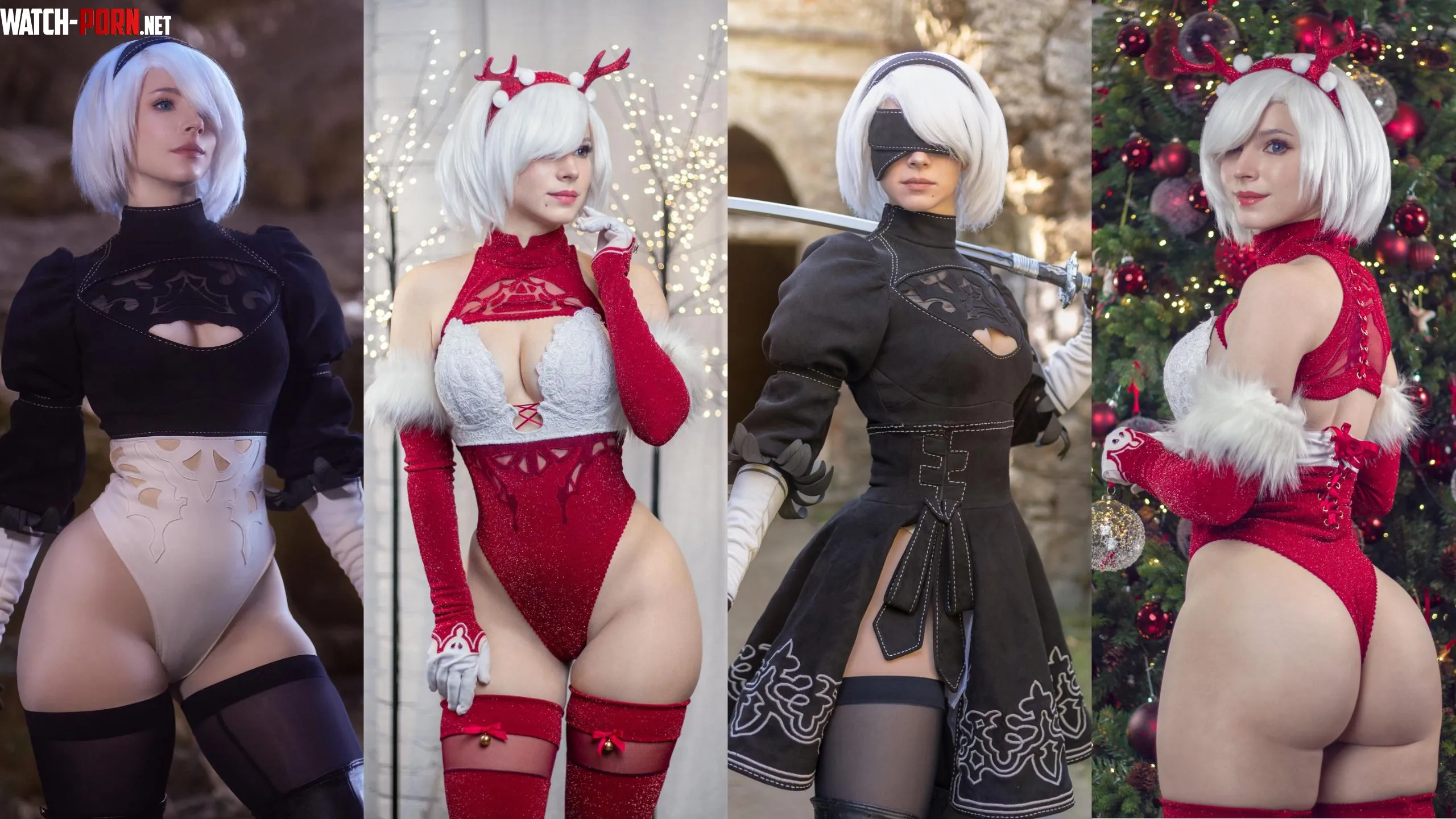 Various 2B cosplays by Enji Night by LTiablo