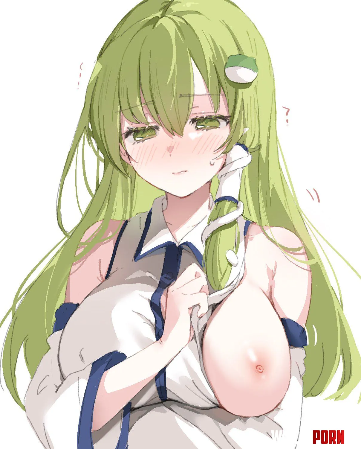 Sanae only showing one tit by marxsander2016