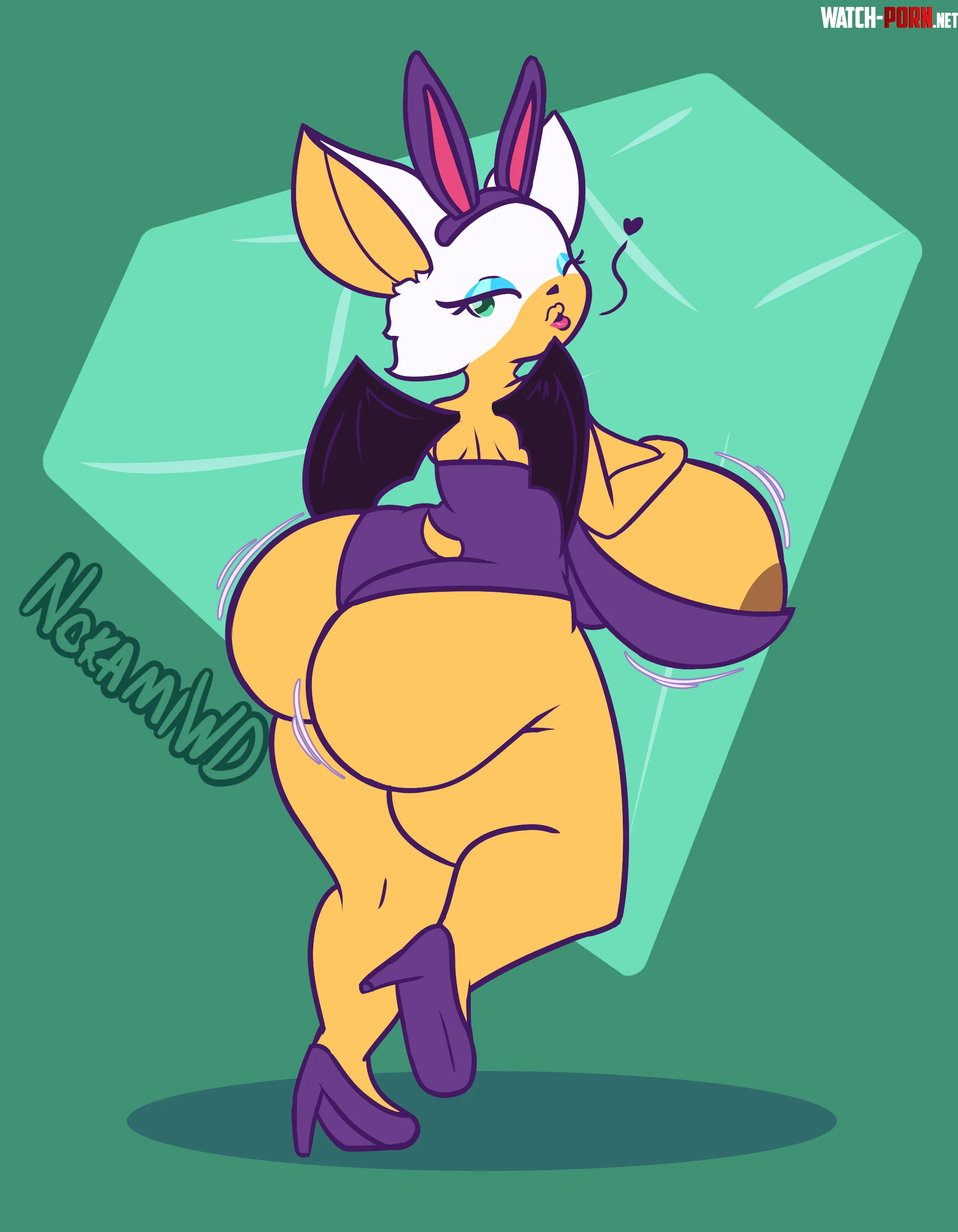 F Rouge in a Bunnysuit NokamiWD by Nokami_wolfdog