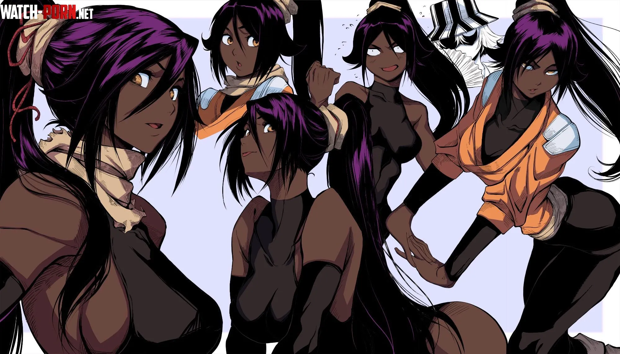 Found this masterpiece art by jessjessdraws Yoruichi poses by nithiknishanths