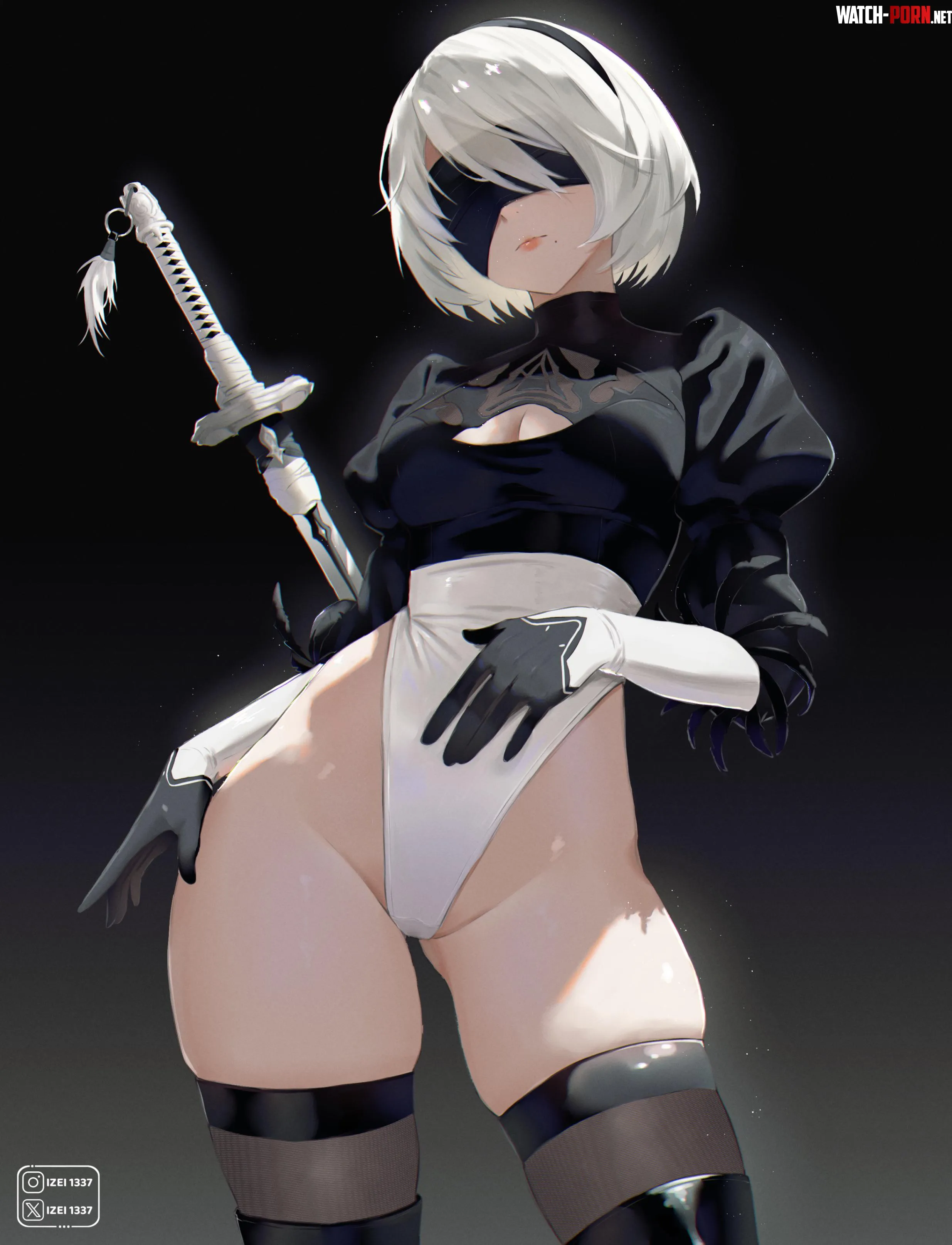 2B thighs NieR Automata by Silent_Steak_9540