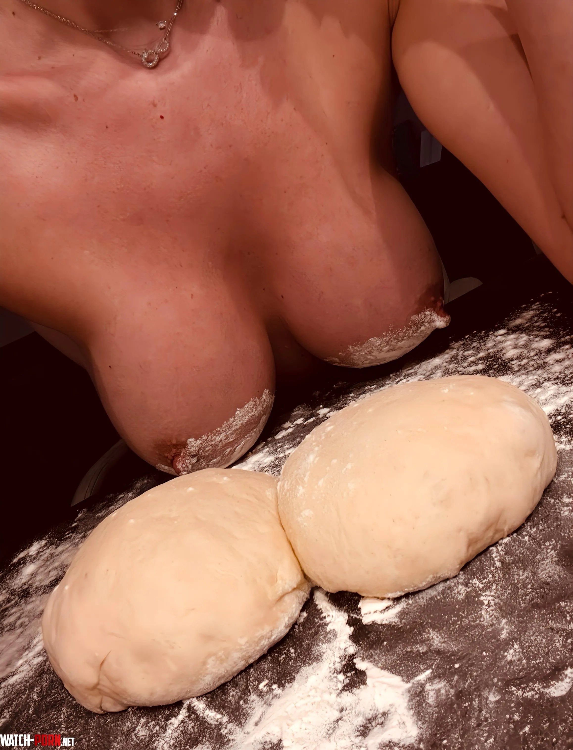 Time to shape my pizza dough  by SexyhotwifeIRL