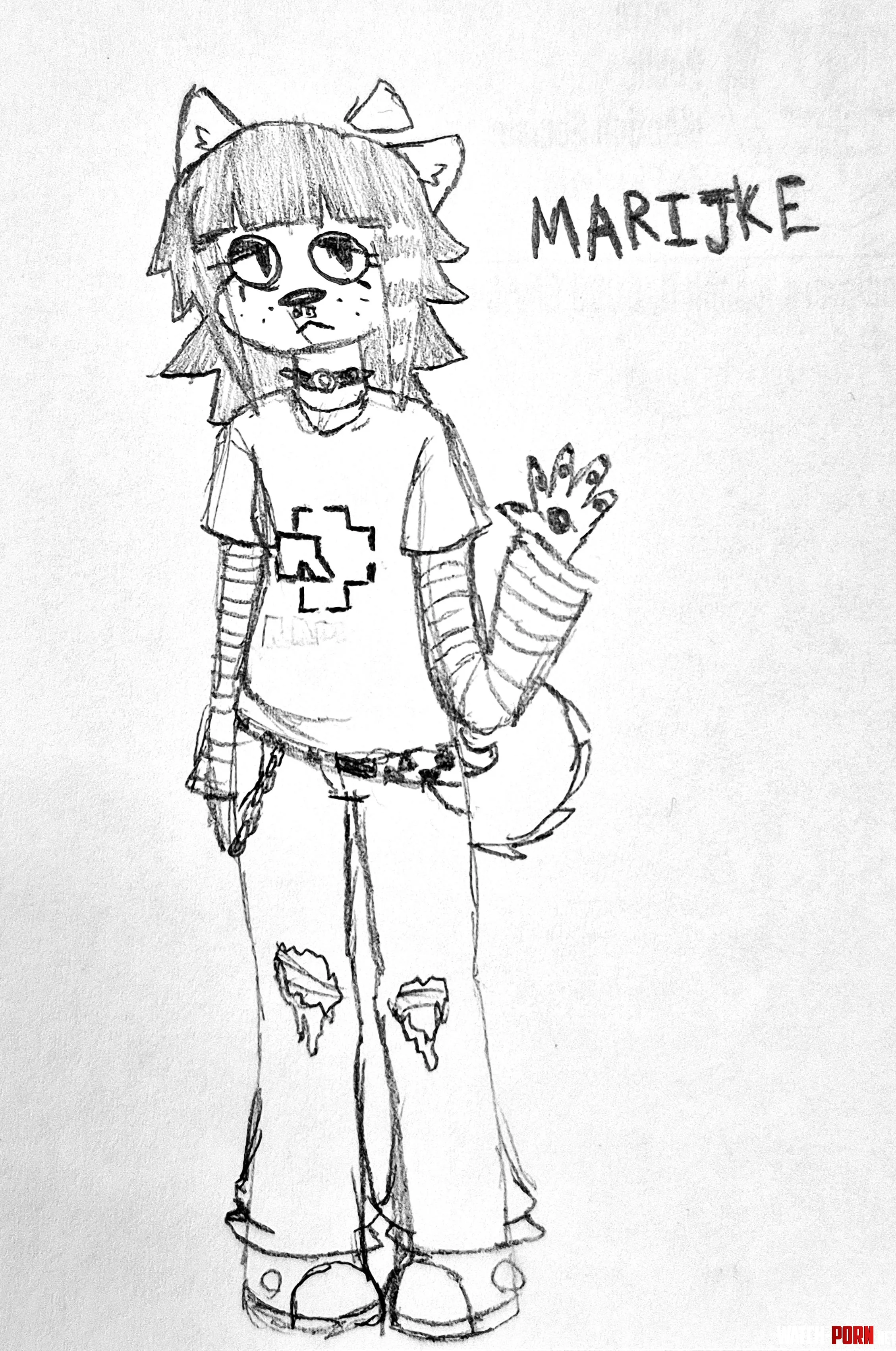 Was bored at my internship so I drew up a new oc by PCC_Serval