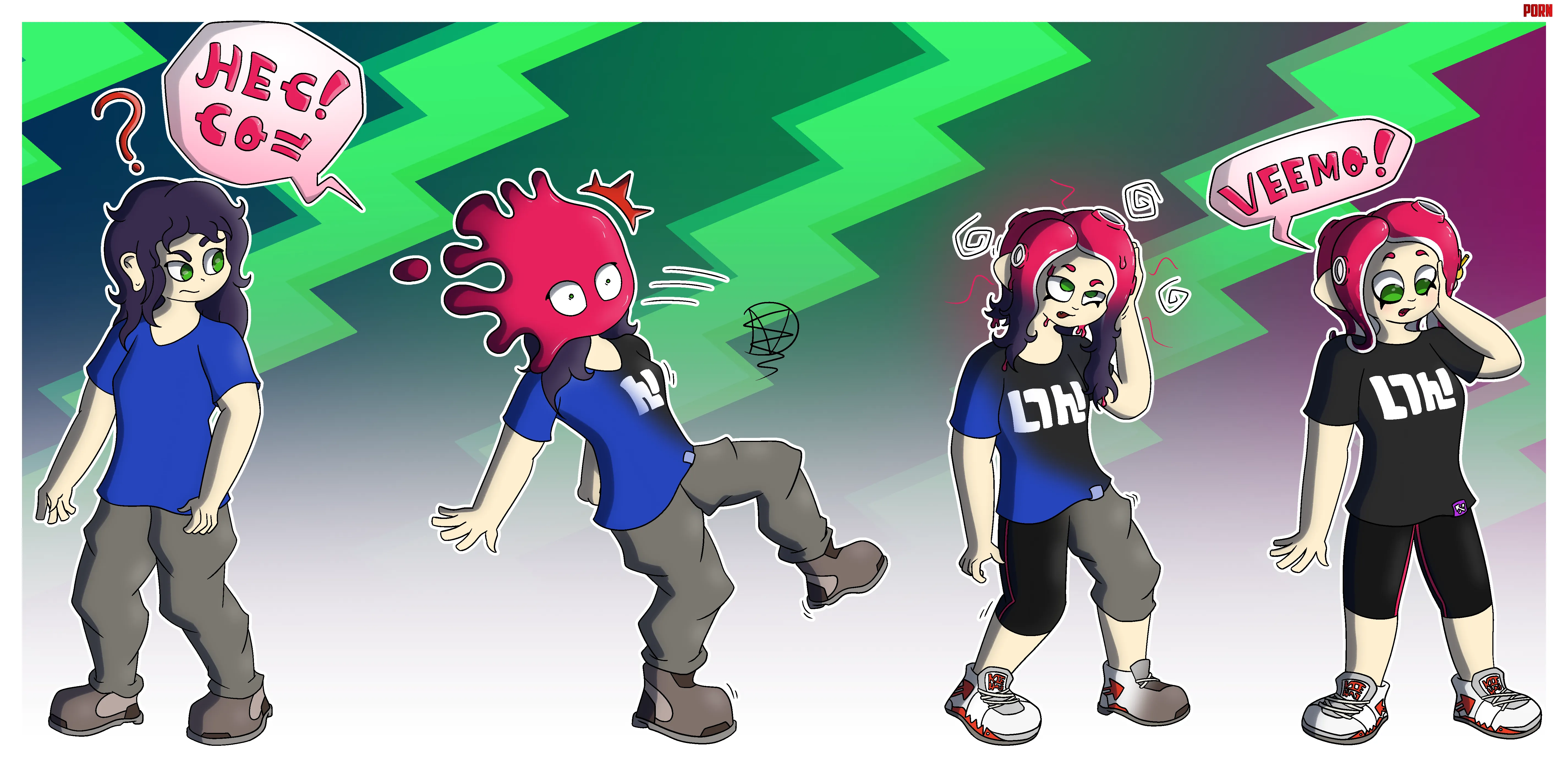 Splatted   Splatoon Octoling TF Mind Change OC by VeemoDraw