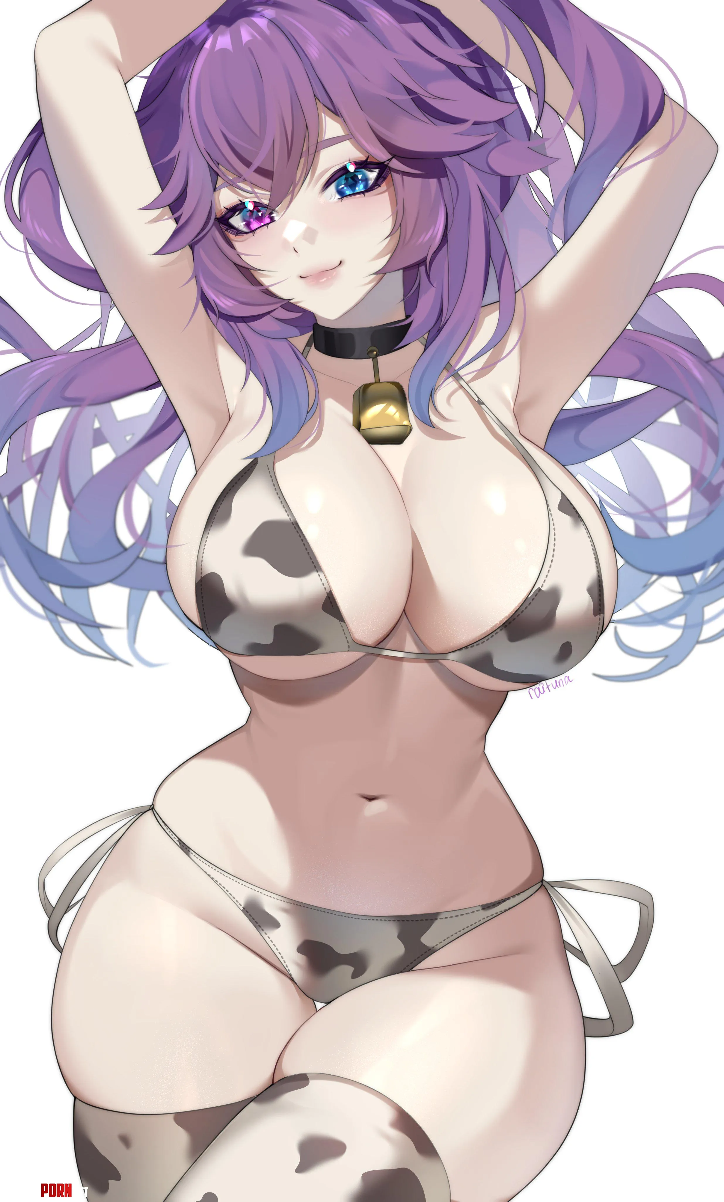 Cow print bikini Cottontail Indie Vtuber by StellarStunning